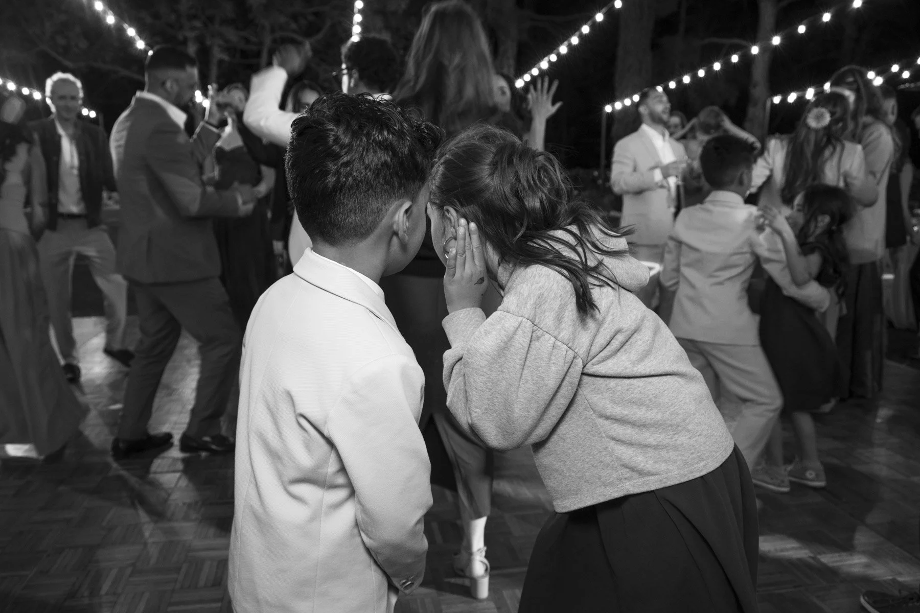Wedding guests tell a secret
