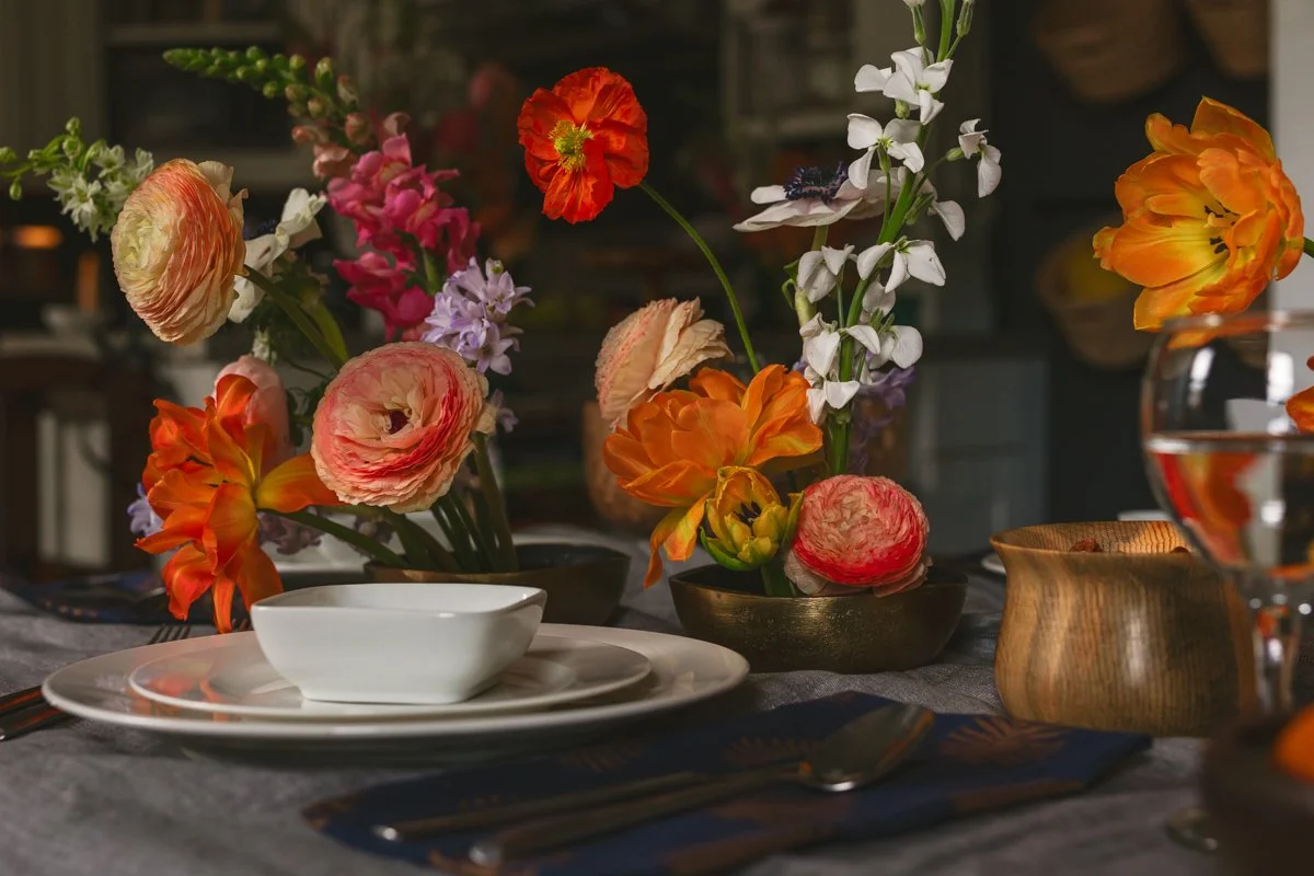 Stacey McDonald + Flower Clvb Collab- Spring Tablescape Flowers