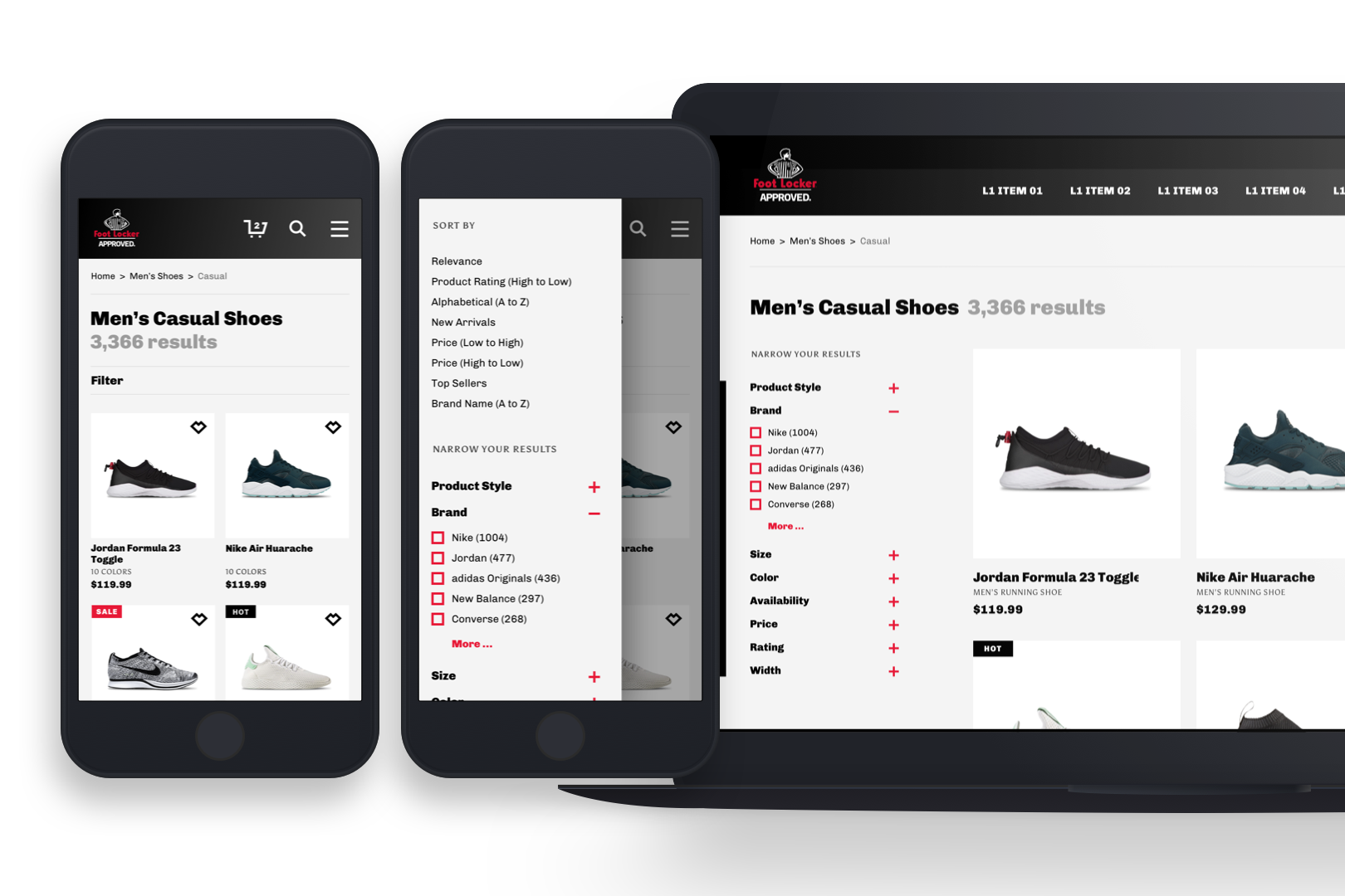 PRODUCT LIST PAGE + FILTER