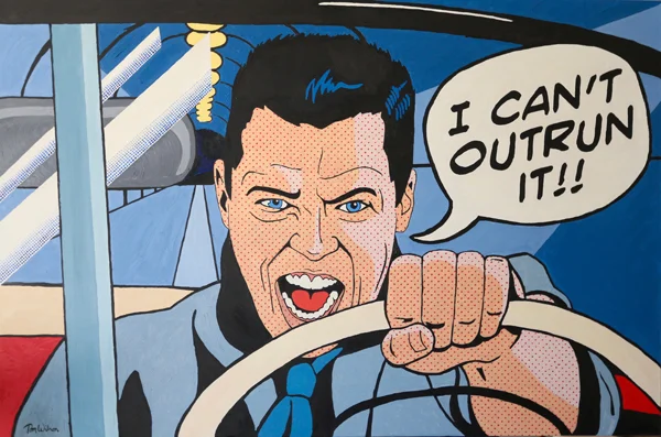 I Can't Outrun It (48 x 72)