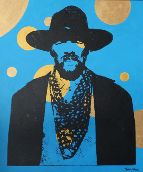 Mad Dog Blue and Gold (40 x 48)