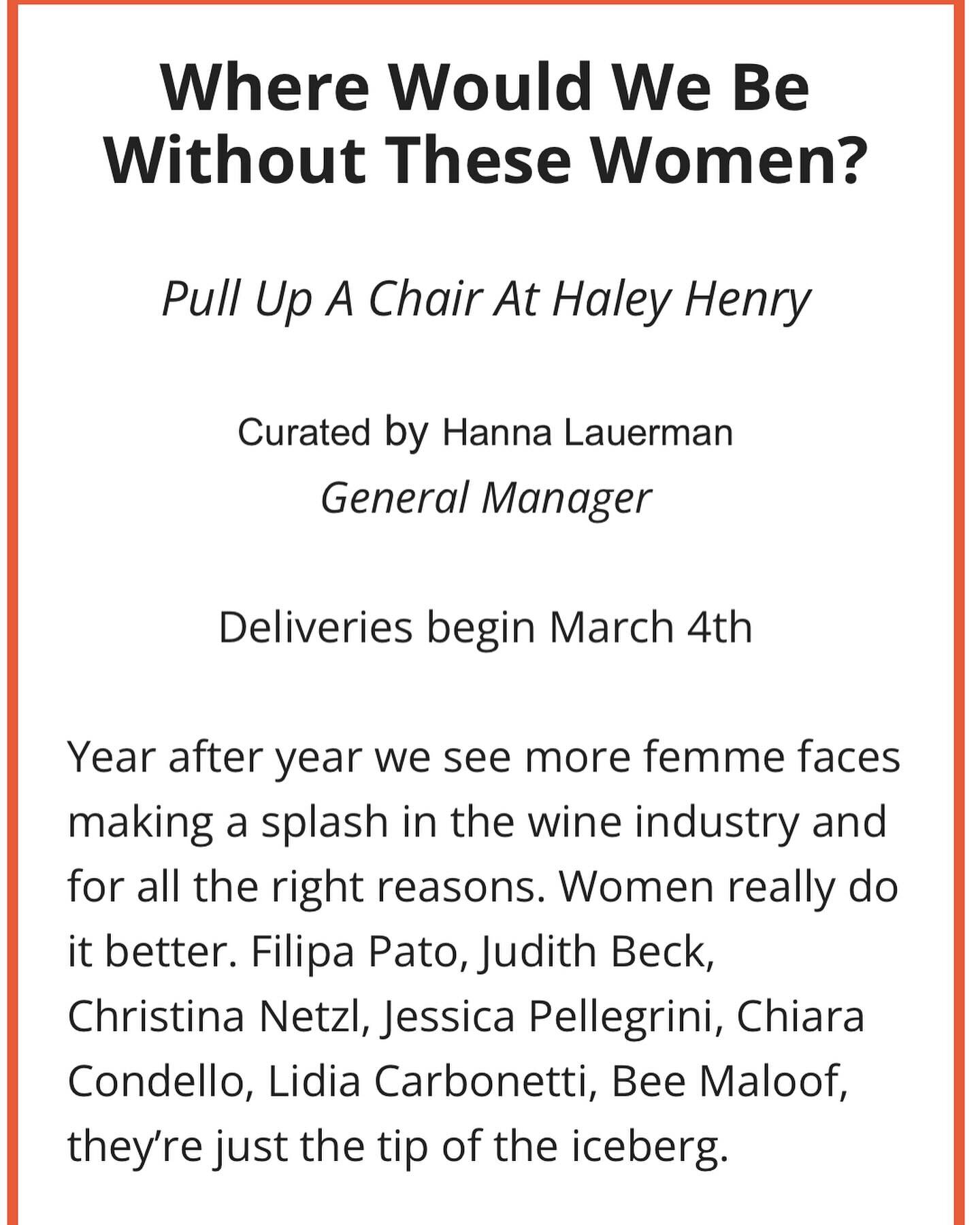 Put your little ole' hands together for our own Hanna Lauerman, aka @tomato_dad ; the badass curator for this months @upper.glass wine box 🙌🏼. She's got some killer juice ready to #wetyourwhistle so if you're not yet a subscriber to this monthly wi