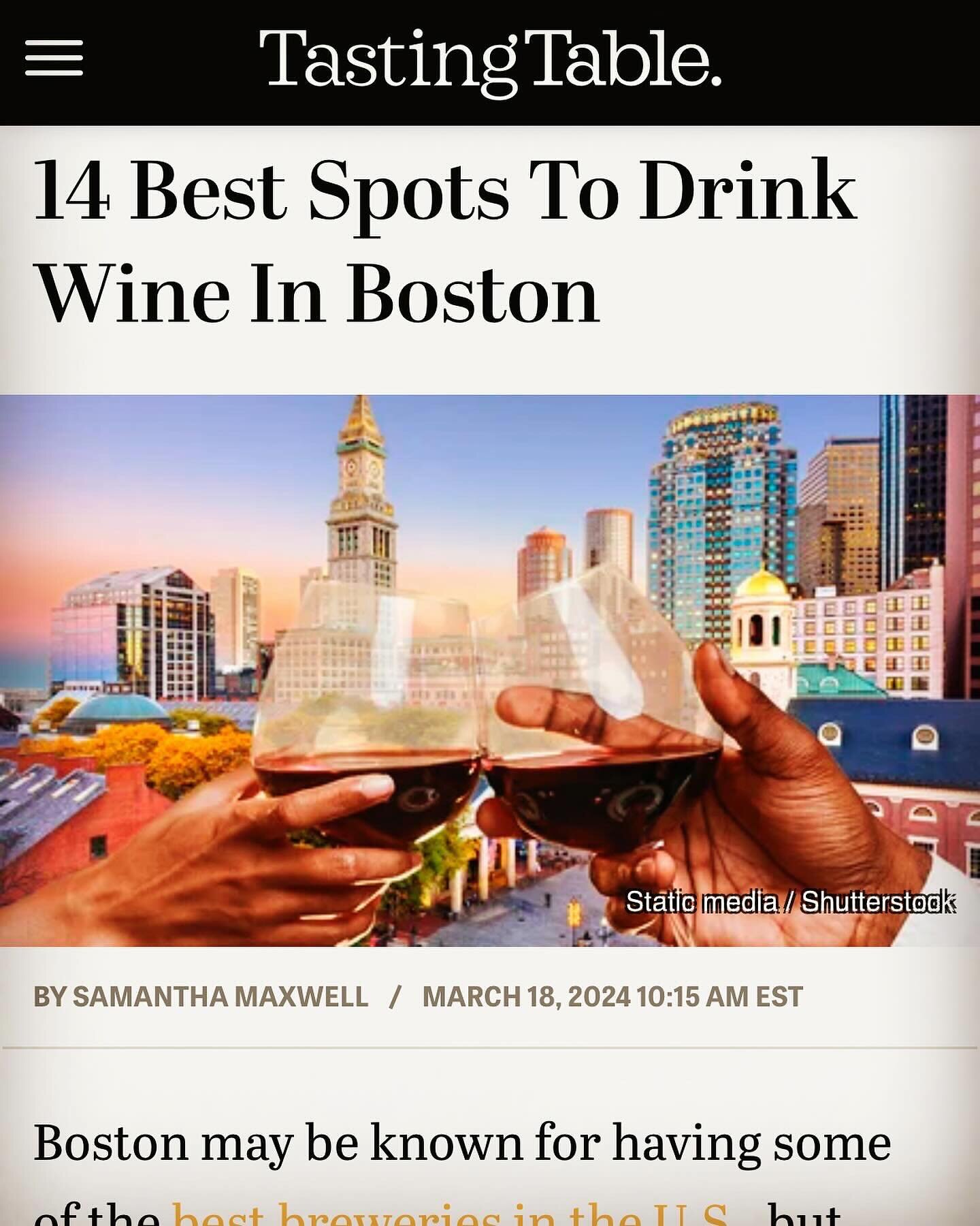 There's no better way to start the week than to see ourselves AND our sister restaurant, @nathaliewinebar on the same list!! 😁🙌🏼 🍾 

Thank you @tastingtable for the nod and letting people know that YES, there IS a fun, funky wine that pairs perfe