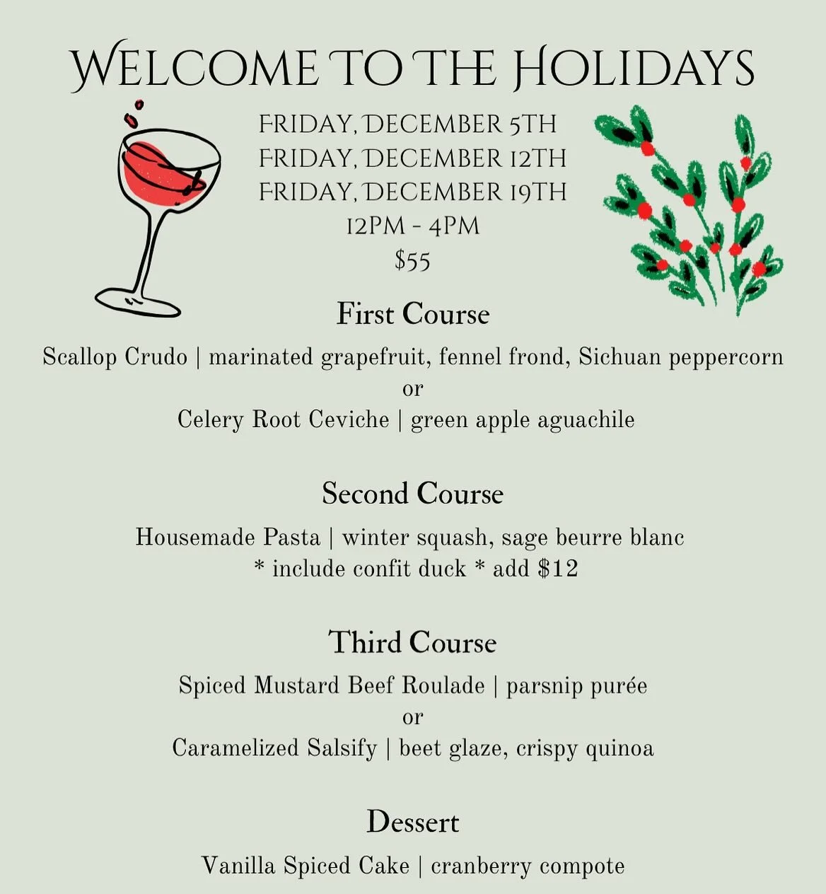 Knock Knock ✊ 
Guess who's back....

Holiday Lunch starts December 5th. Book on @resy to snag seats then rally your troops. 🍾 

#ticktick #BOOM💥