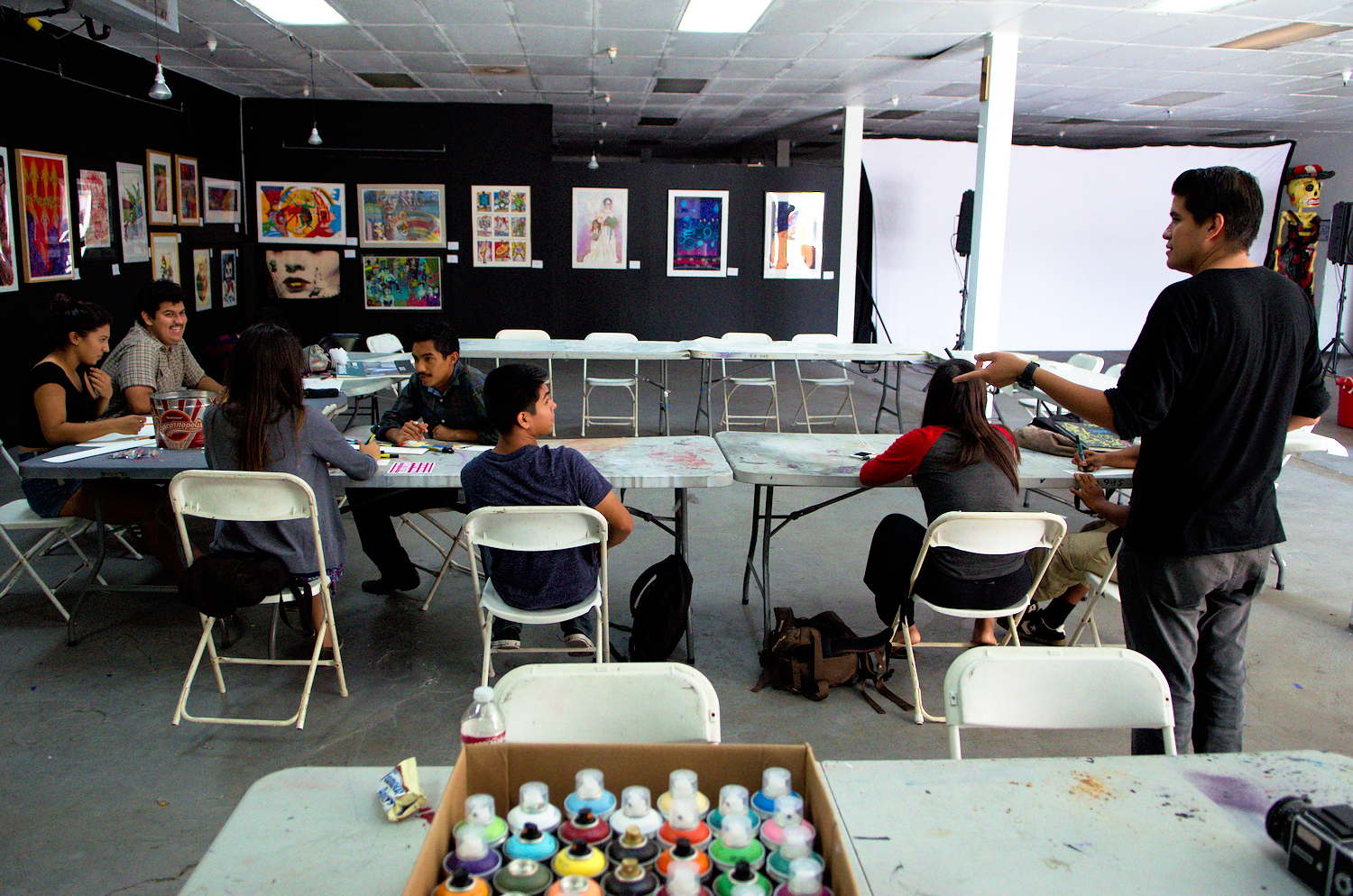  The Self Help Graphics center is also a major and long lasting actor in the printmaking scene. Located downtown, this center actively serves the local Latino community through collective open courses to initiate young and emerging artists. 