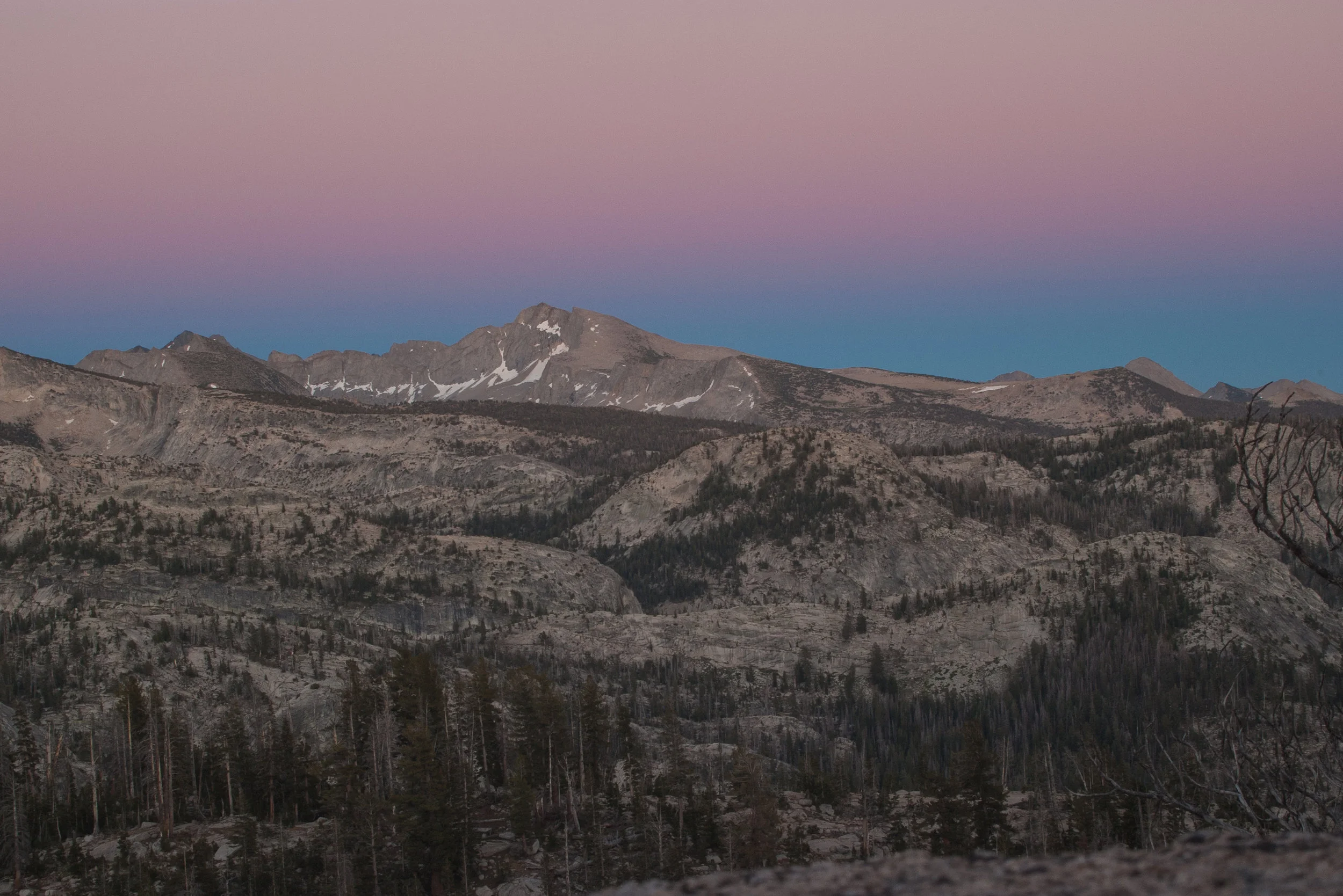 One second exposure from the ridge above our tent.
