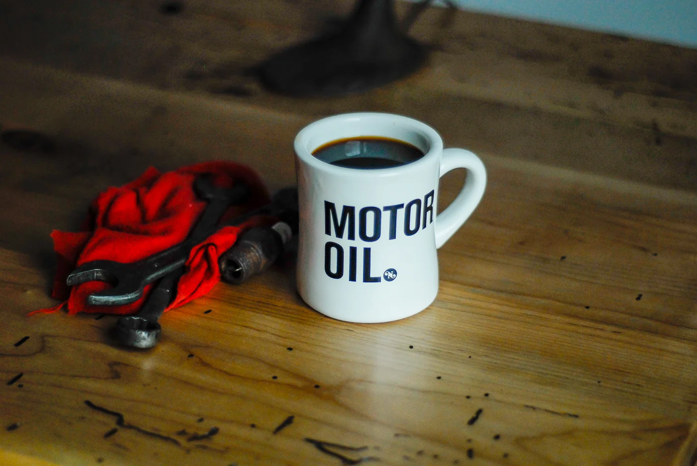 Motor Oil Coffee Mug — Nova Motorcycles
