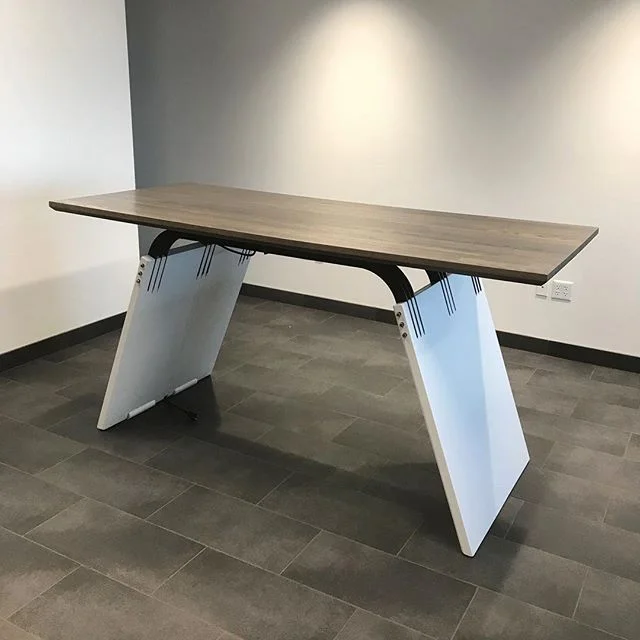 Super digging on this table we designed and built for @skanskausa and @atmosphere_ci. #TruCo #design #fabrication #wood #steel #paint #woodworking #designer #welding #metalfab #painting #finishing #furniture #industrialdesign #furnituredesign #commer