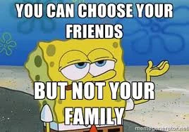 Friendship is a choice and you were chosen! :) 