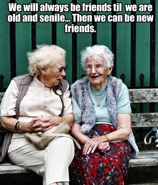 Maybe old friends can be new friends again in the future! 