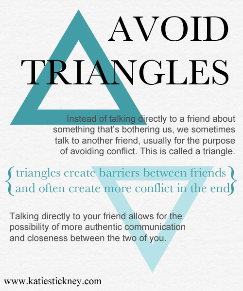 Triads are ok but triangles are not!