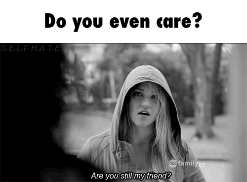 It feels heavily one sided. You don’t feel listened to, heard or understood by your friend anymore, or like she cares what is happening in your life. To be fair you don’t care that much about her crappy problems either!