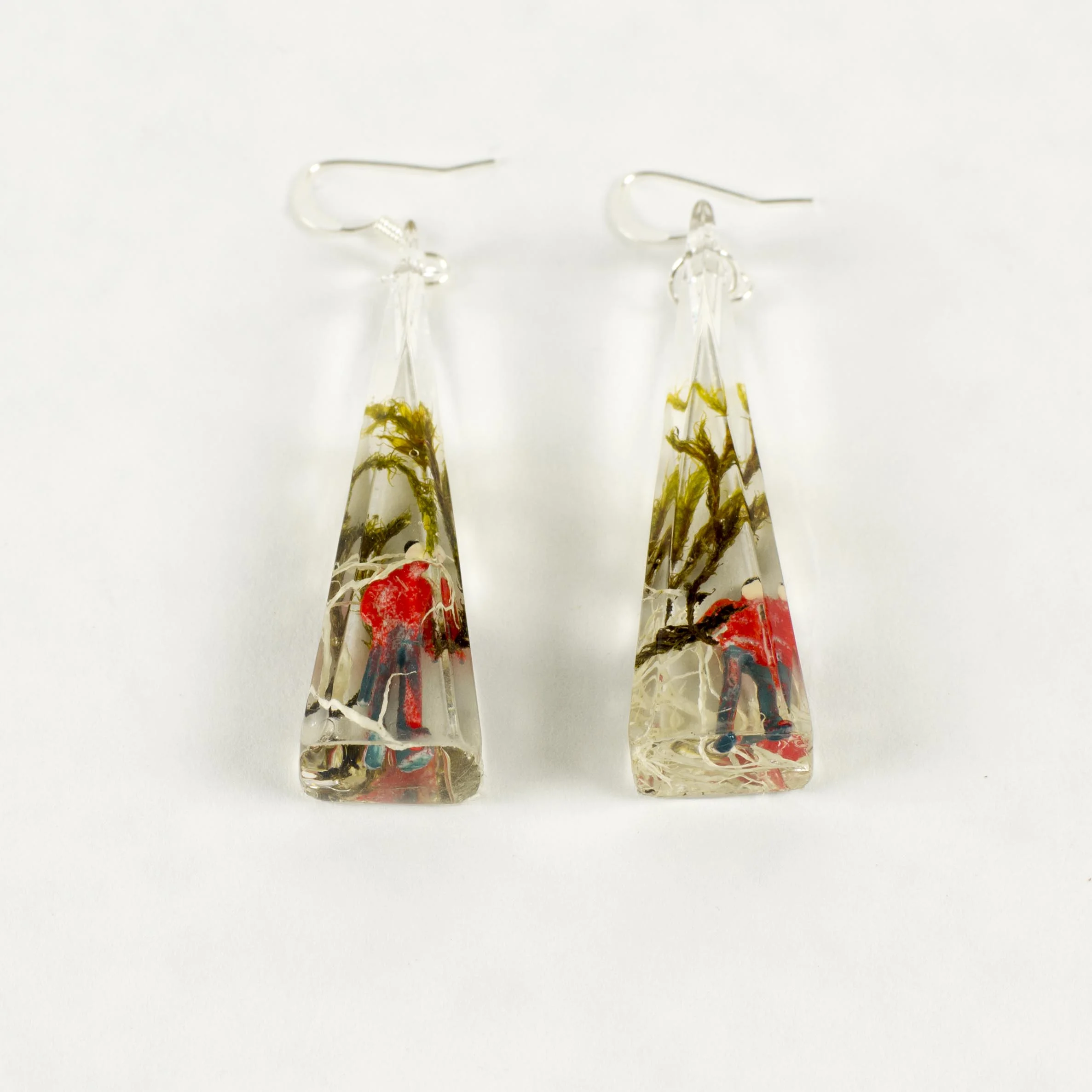 Freestanding Resin Scene Earrings