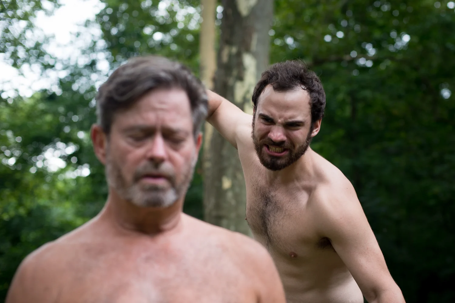 John L. Payne as Claudius and Jake Austin Robertson as Hamlet