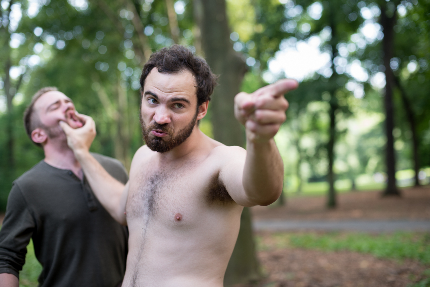 Patrick T. Horn as Rosencrantz and Jake Austin Robertson as Hamlet