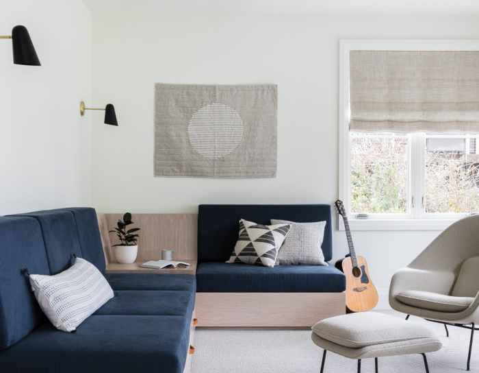 Roman shades featured in Luxe Interiors + Design Magazine, November 2018