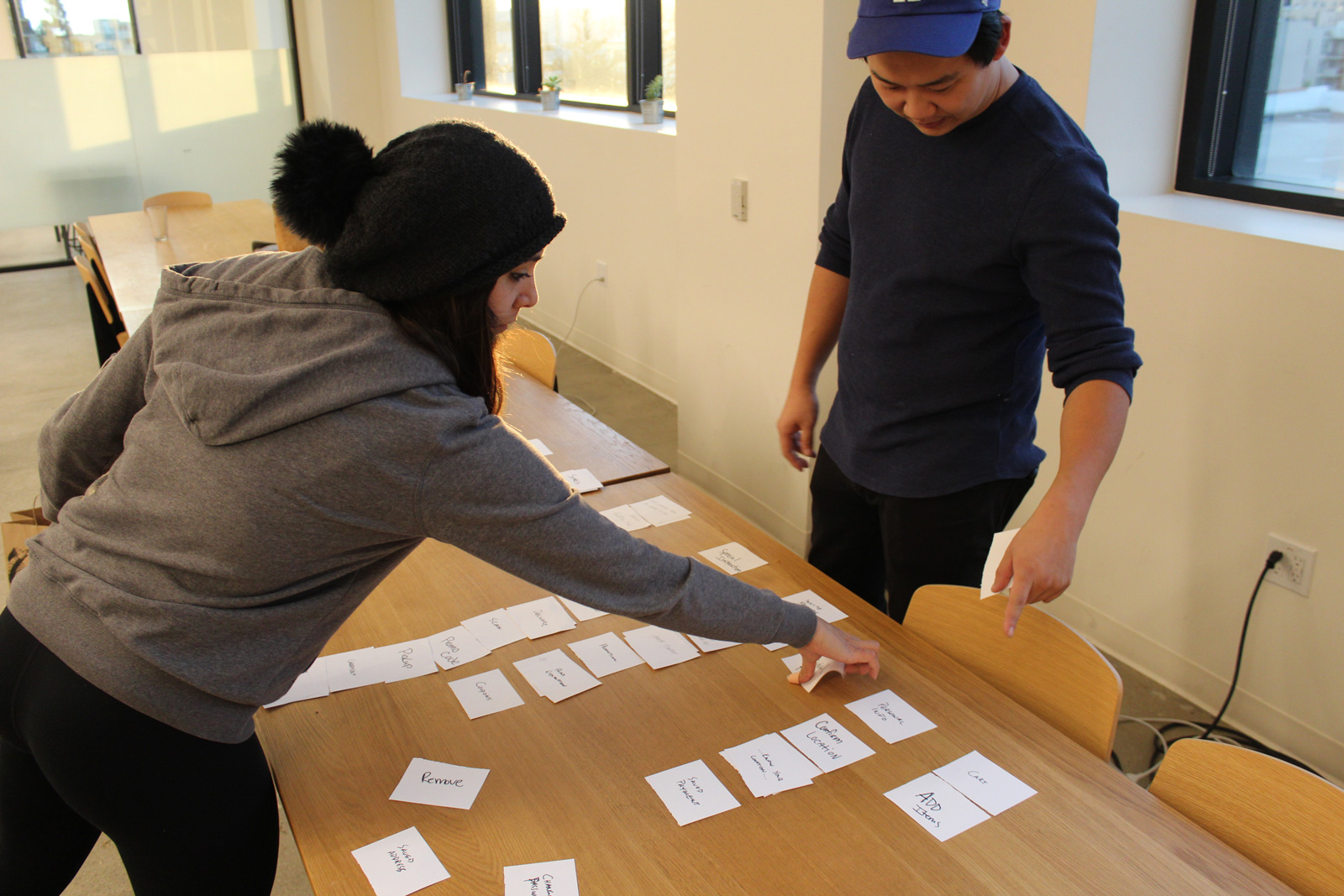 Card sorting helped me organize the navigation schema and information architecture