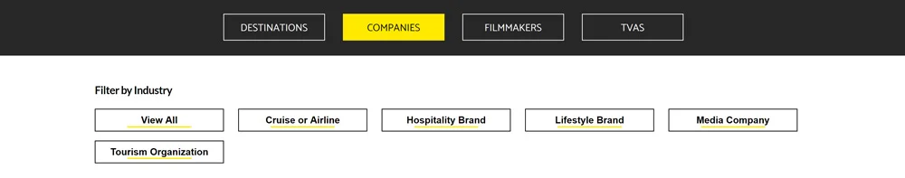 TVAdb categories and filters