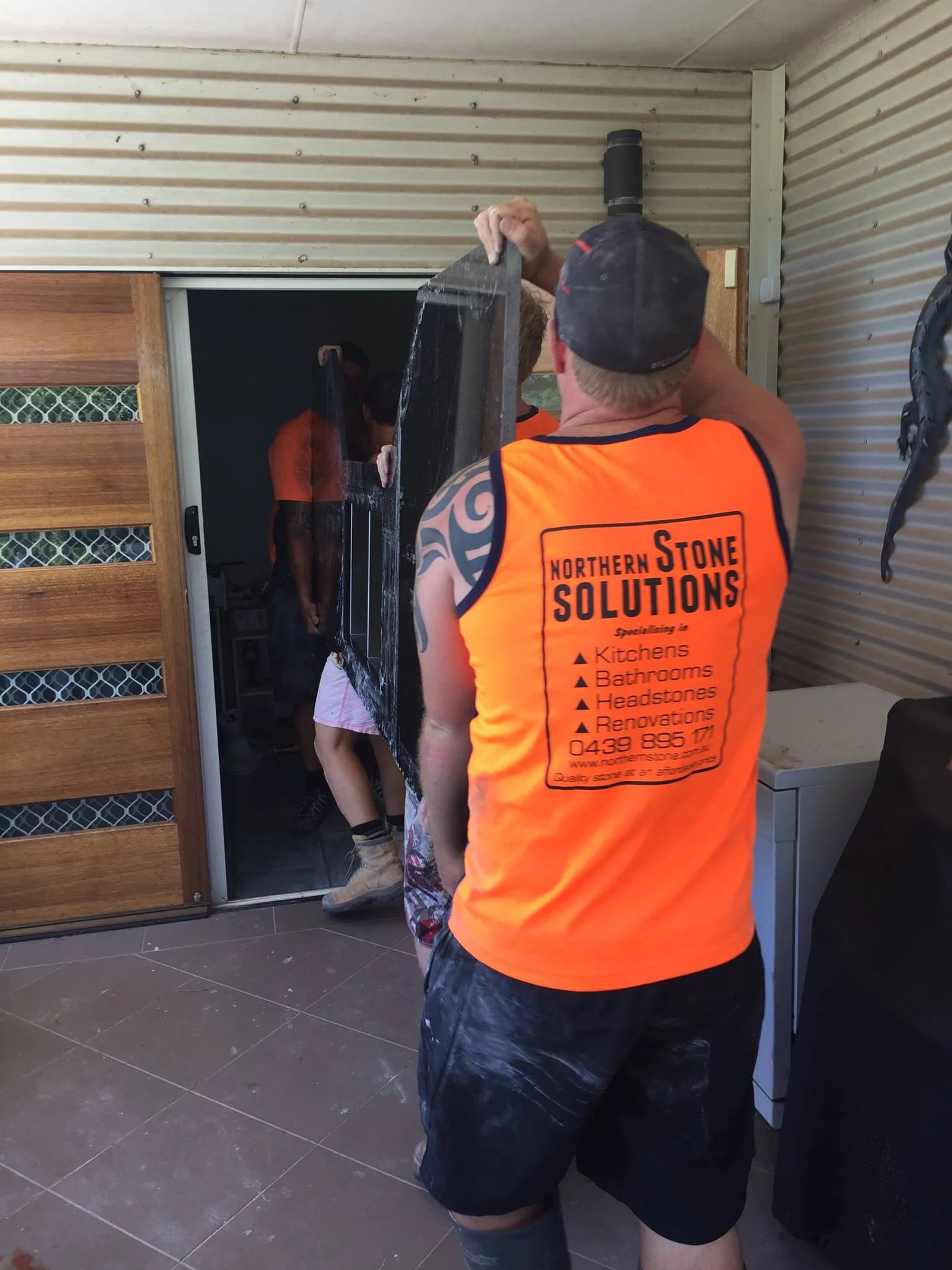 Our team, always working hard