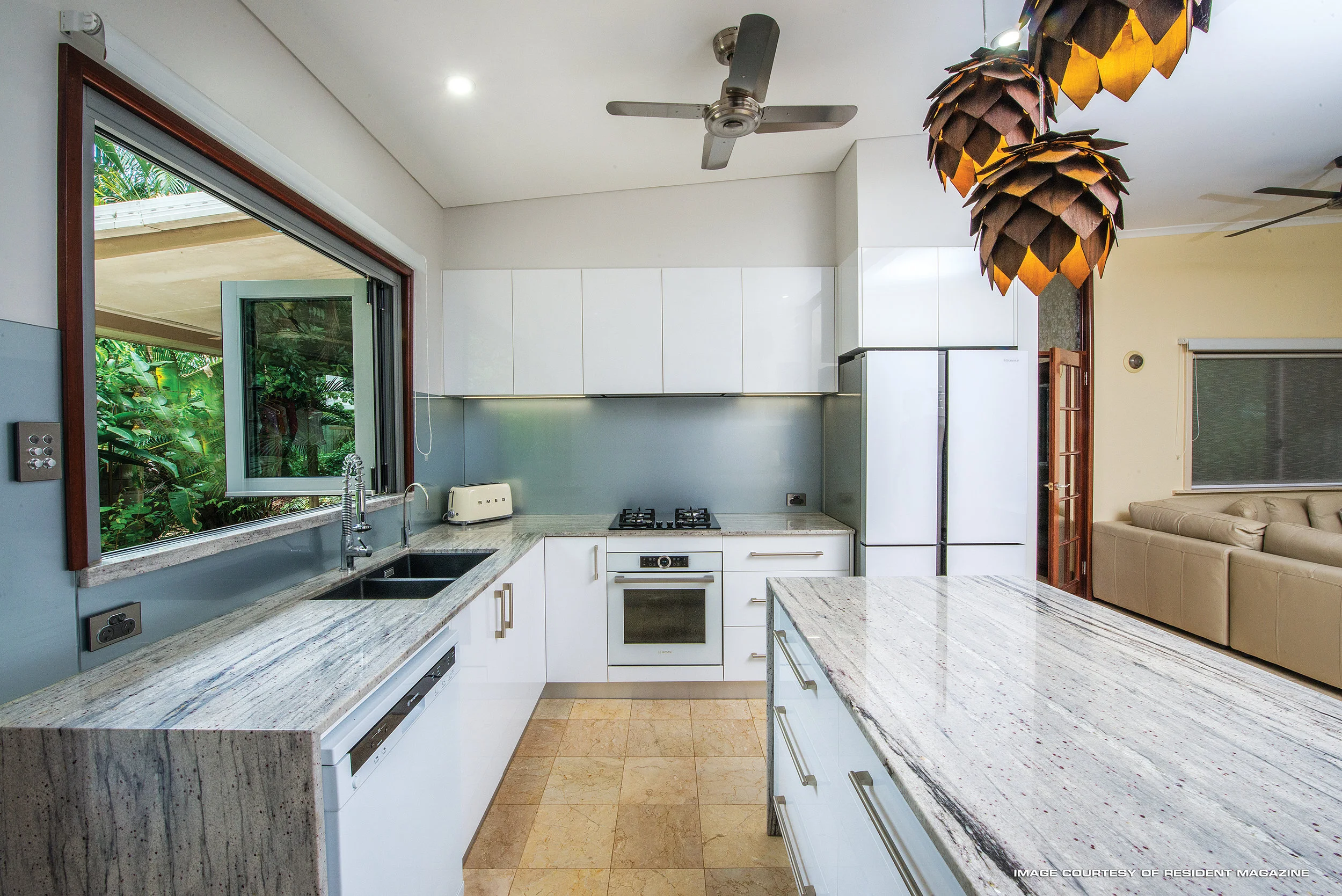 Renovated Kitchen and Island Benchtops, Rapid Creek