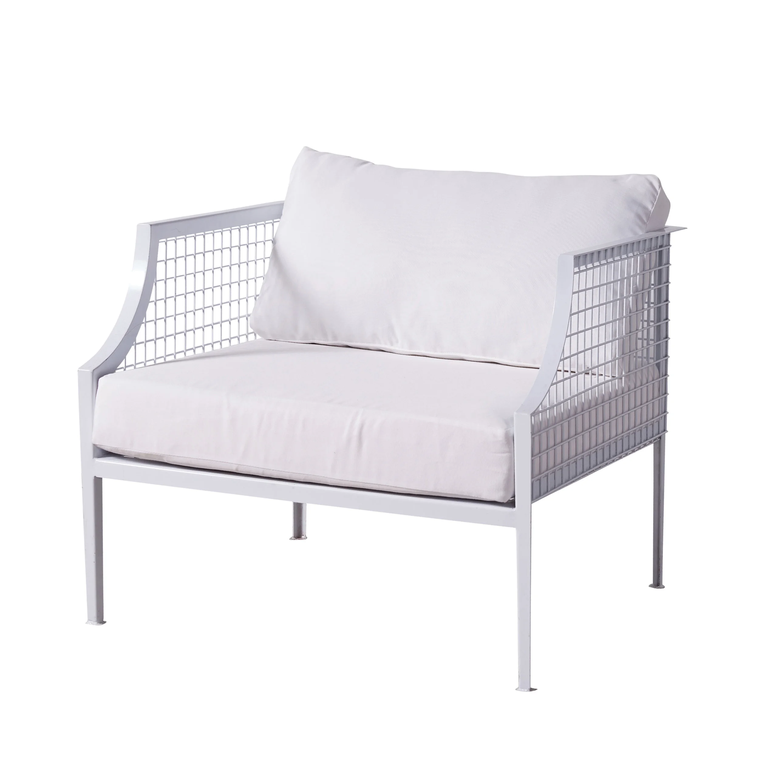 MESH ARMCHAIR - WHITE/WHITE