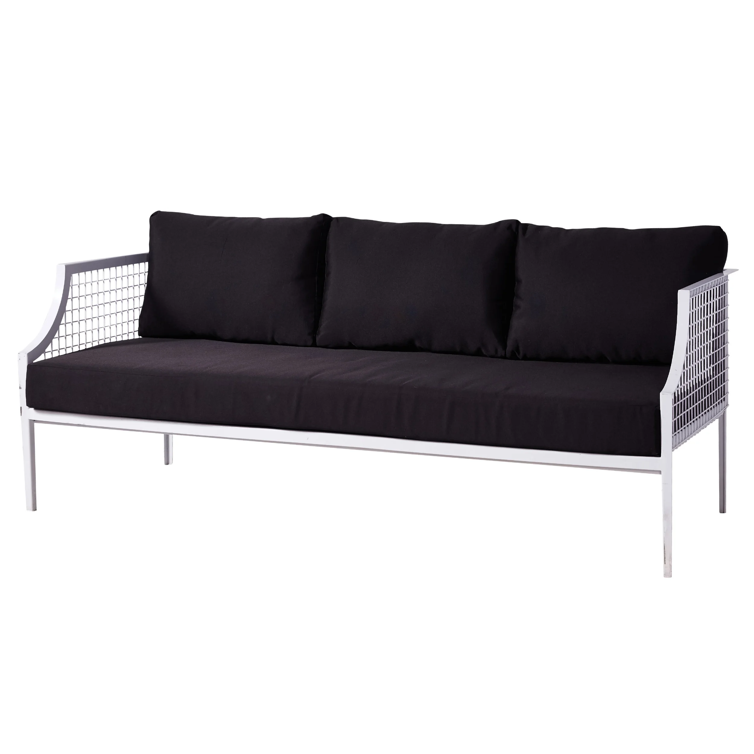 White Black Mesh Sofa