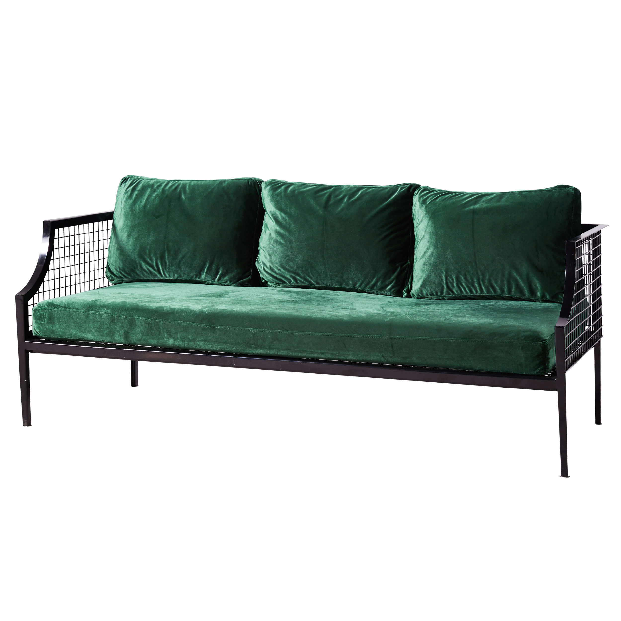 MESH SOFA - BLACK/GREEN