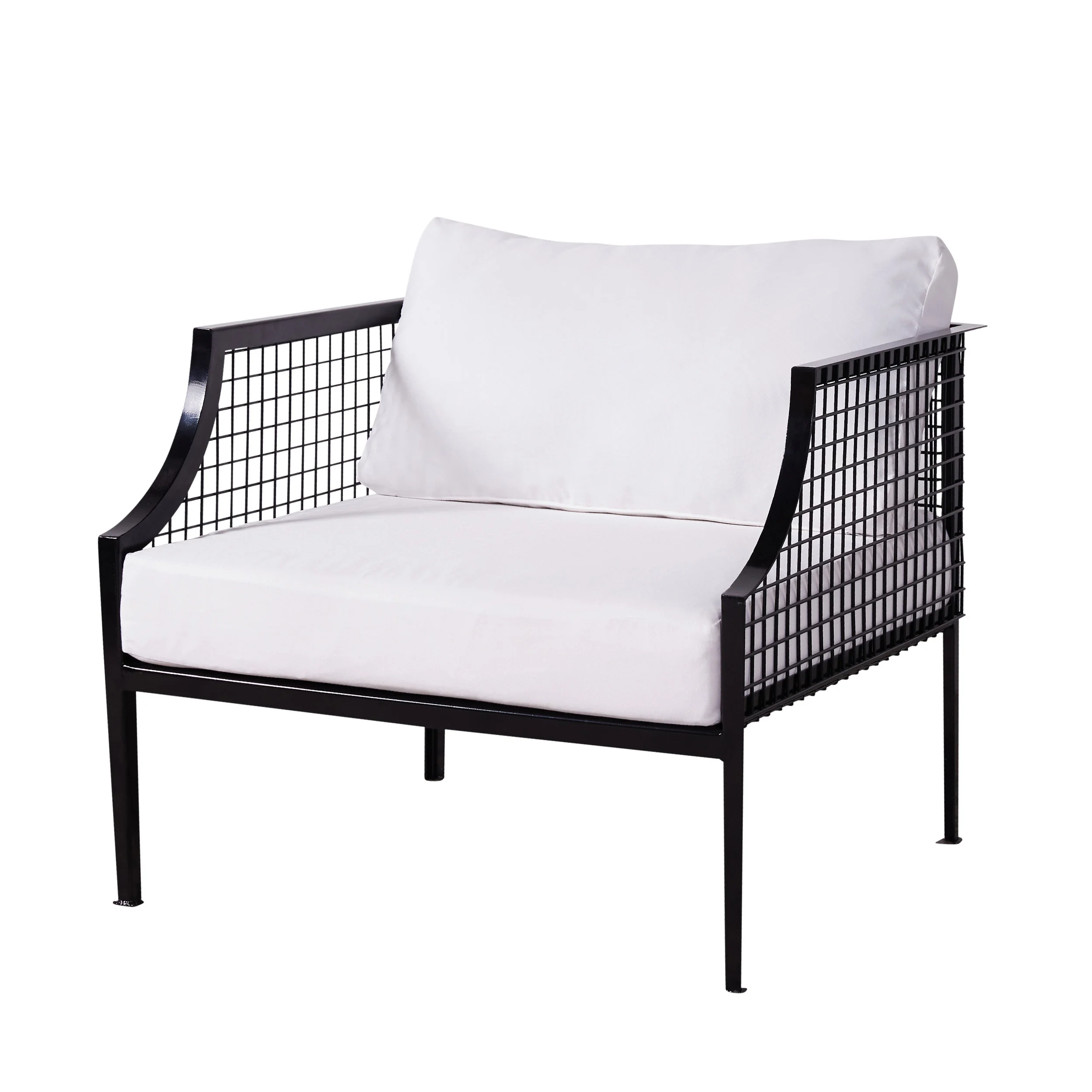 MESH ARMCHAIRS - BLACK/WHITE