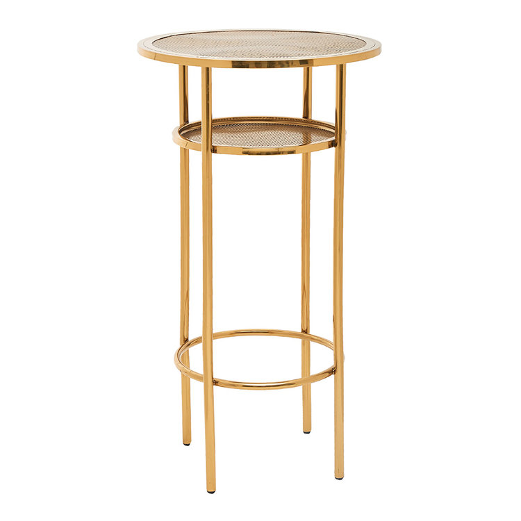 3 X BAR TABLES - GOLD