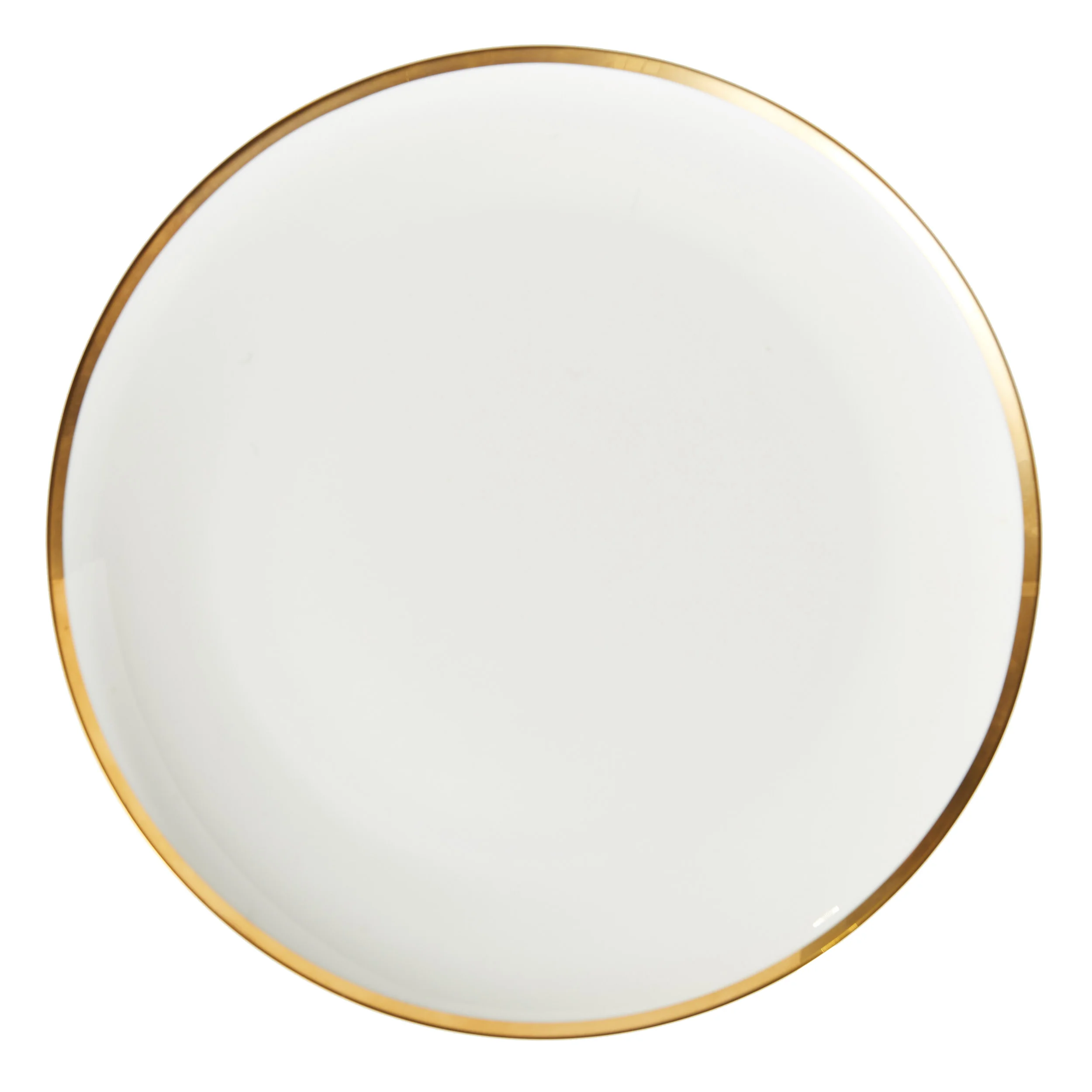 WHITE W/ GOLD RIM