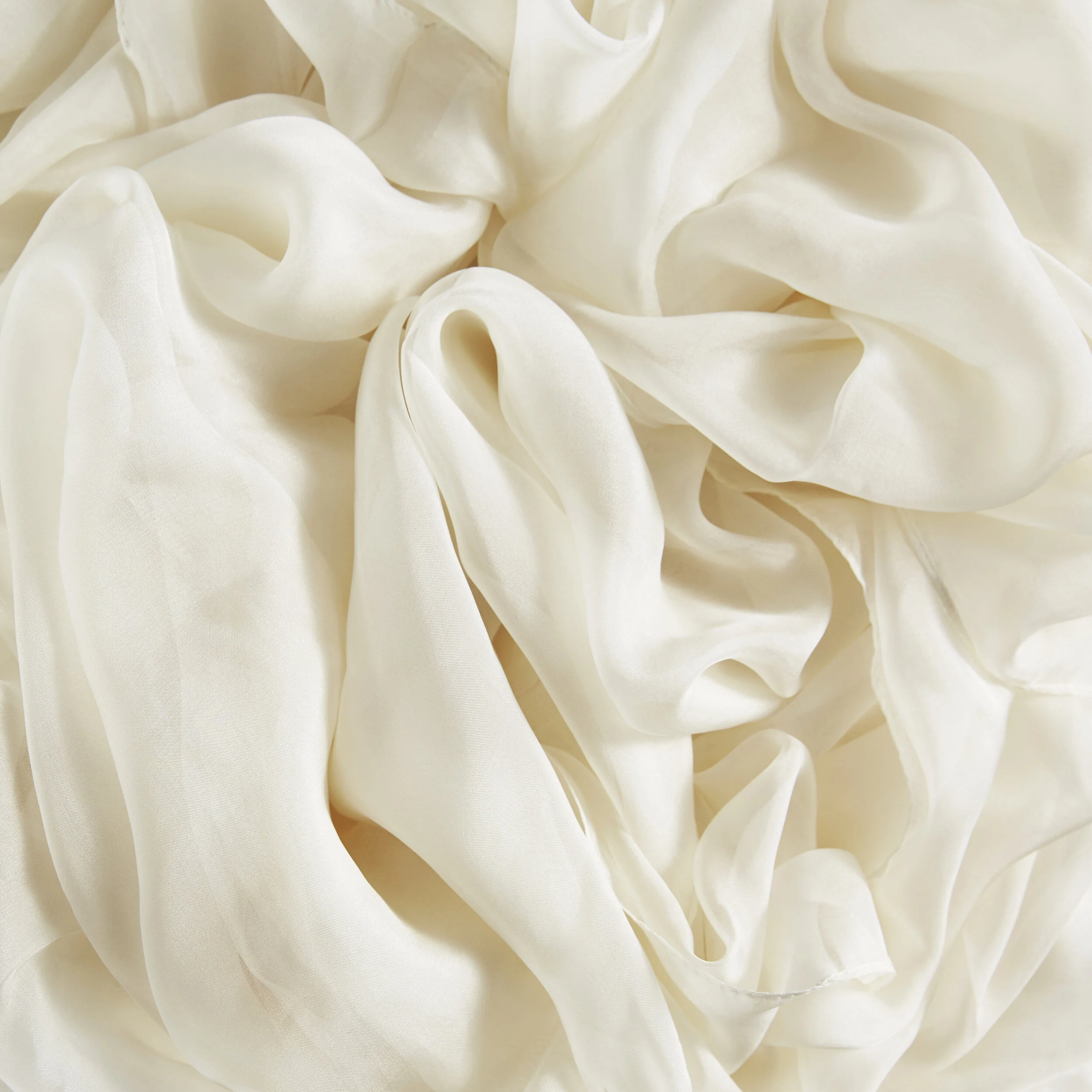 Ivory Silk Chiffon