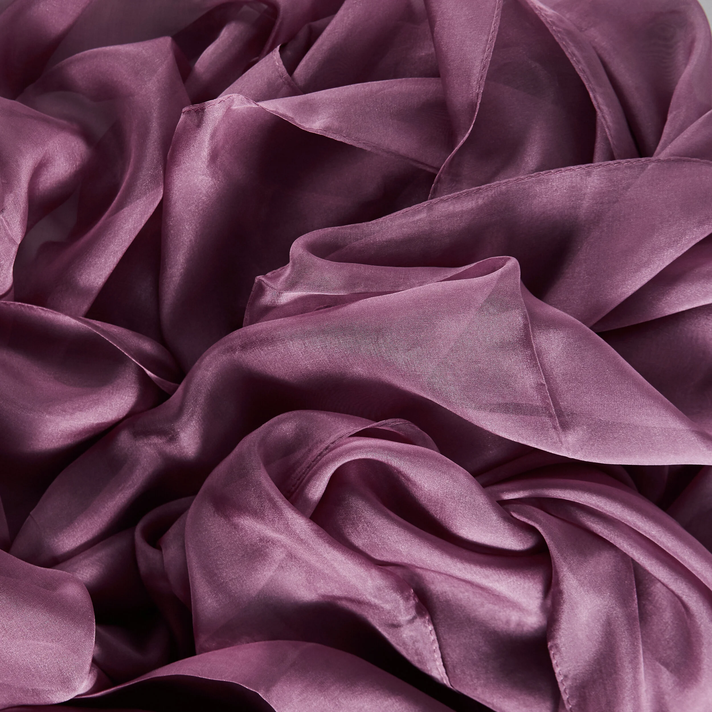 Plum Silk Chiffon