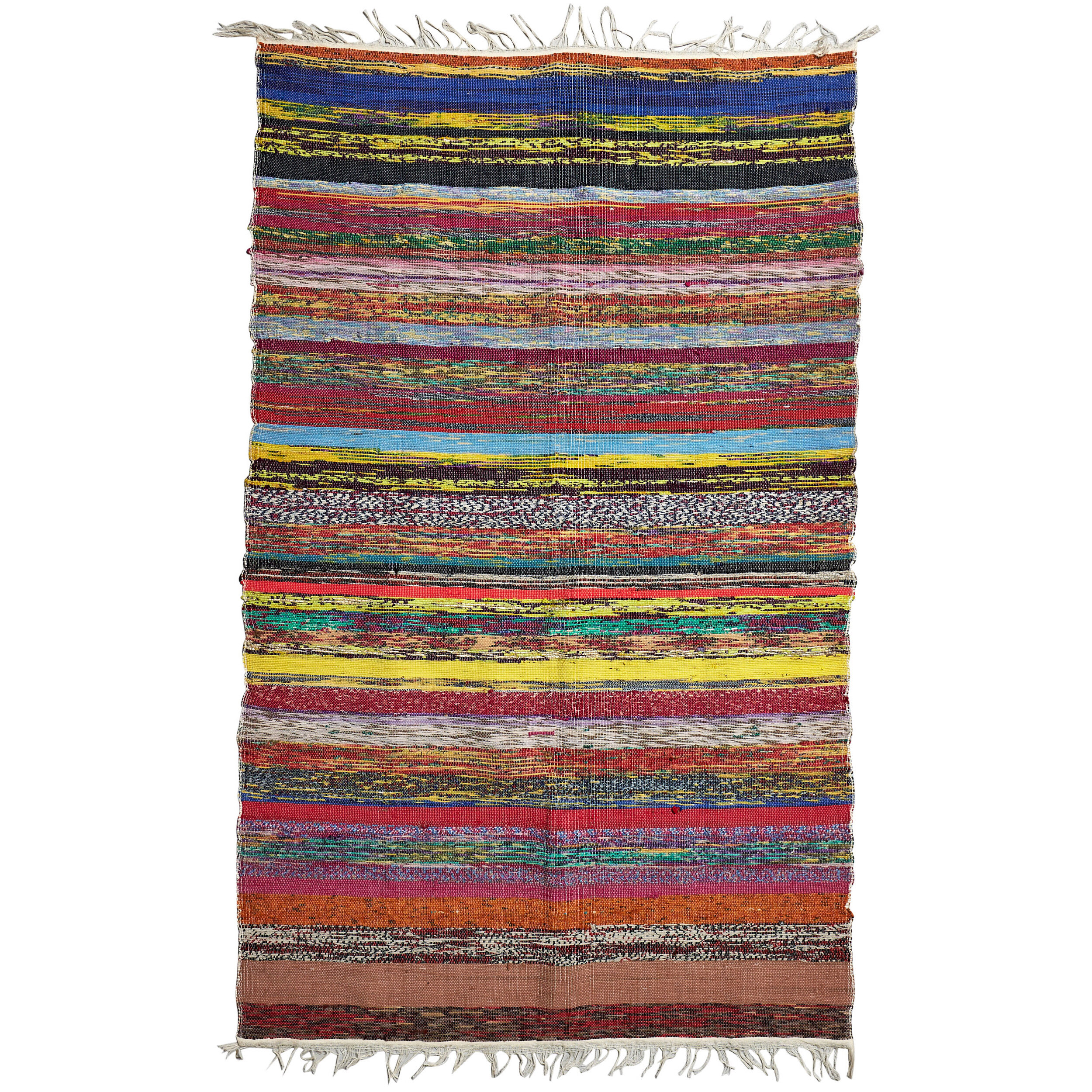 WOVEN CHINDI RUG - MULTI-STRIPE