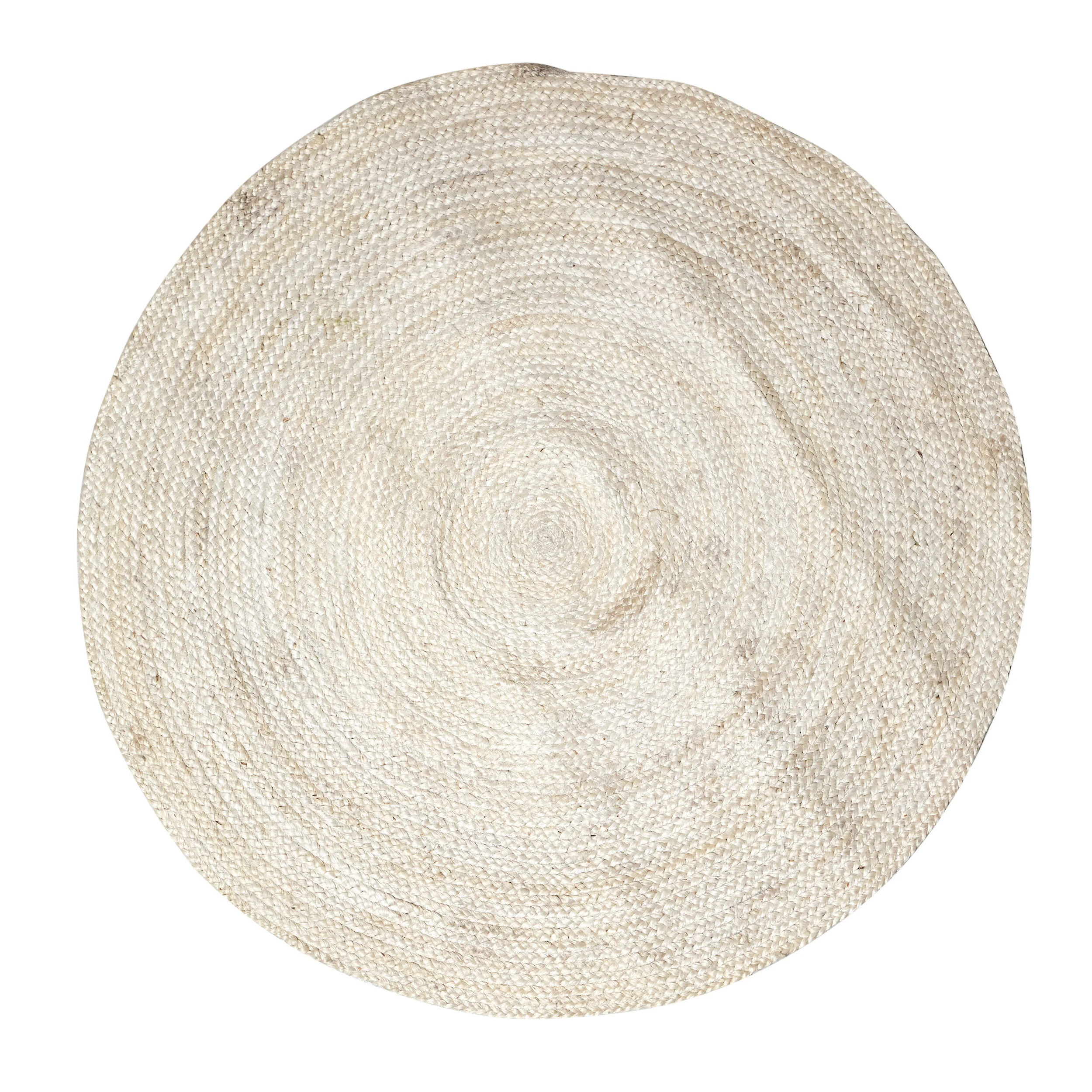 ROUND JUTE RUG - CREAM