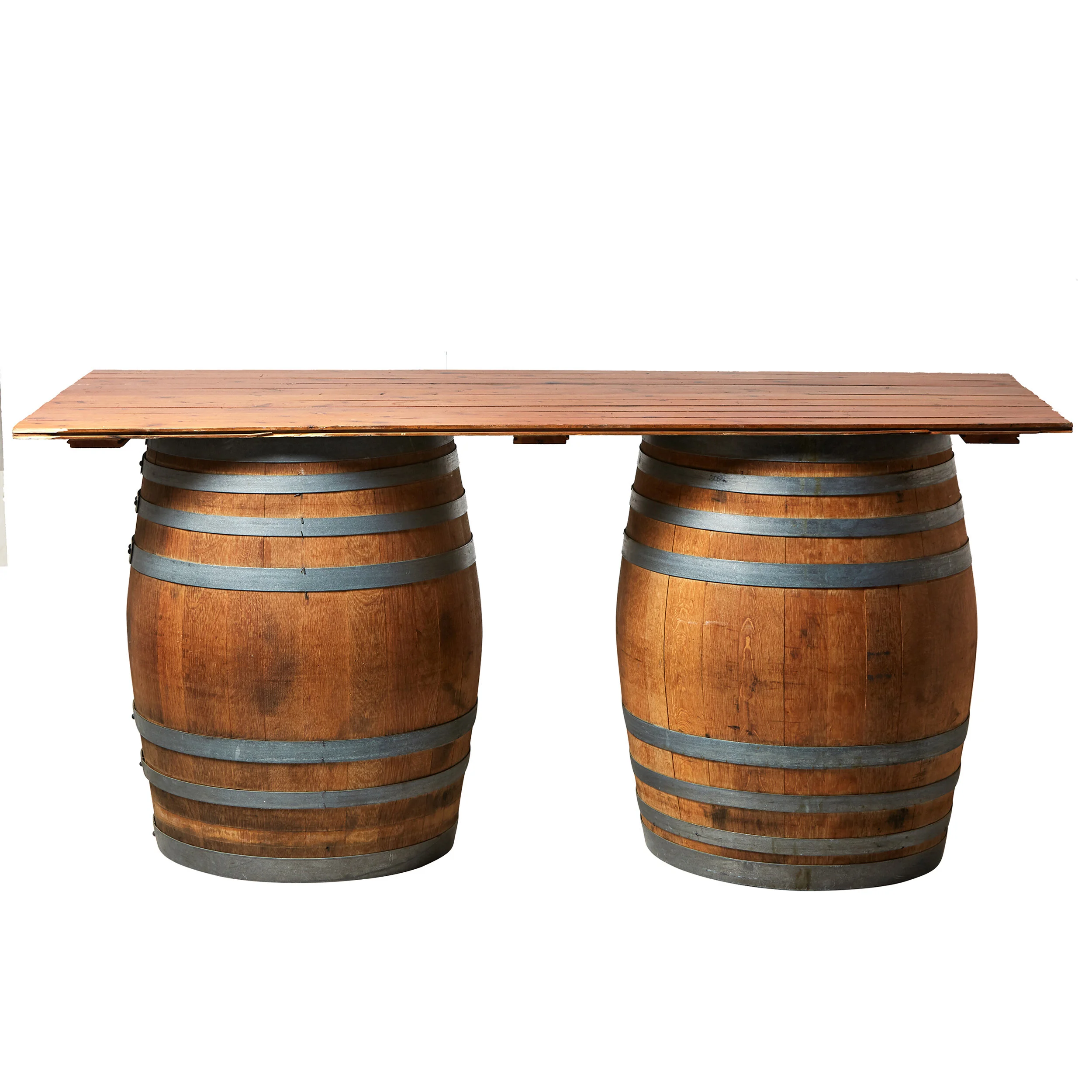Wine barrel bar