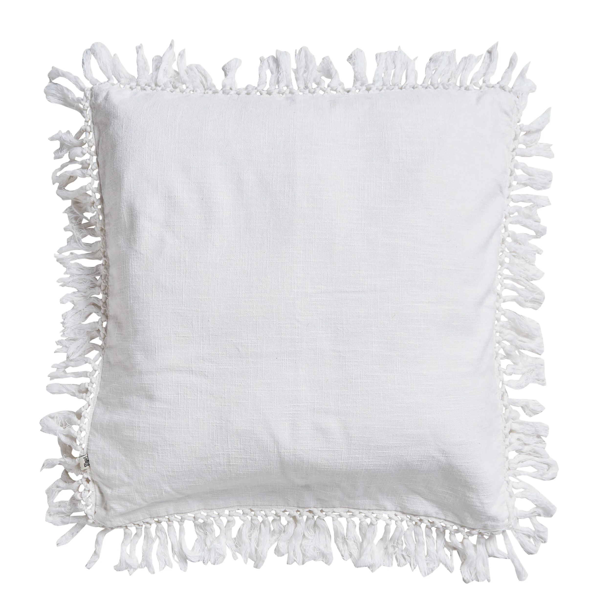 WHITE LINEN TASSEL - FLOOR