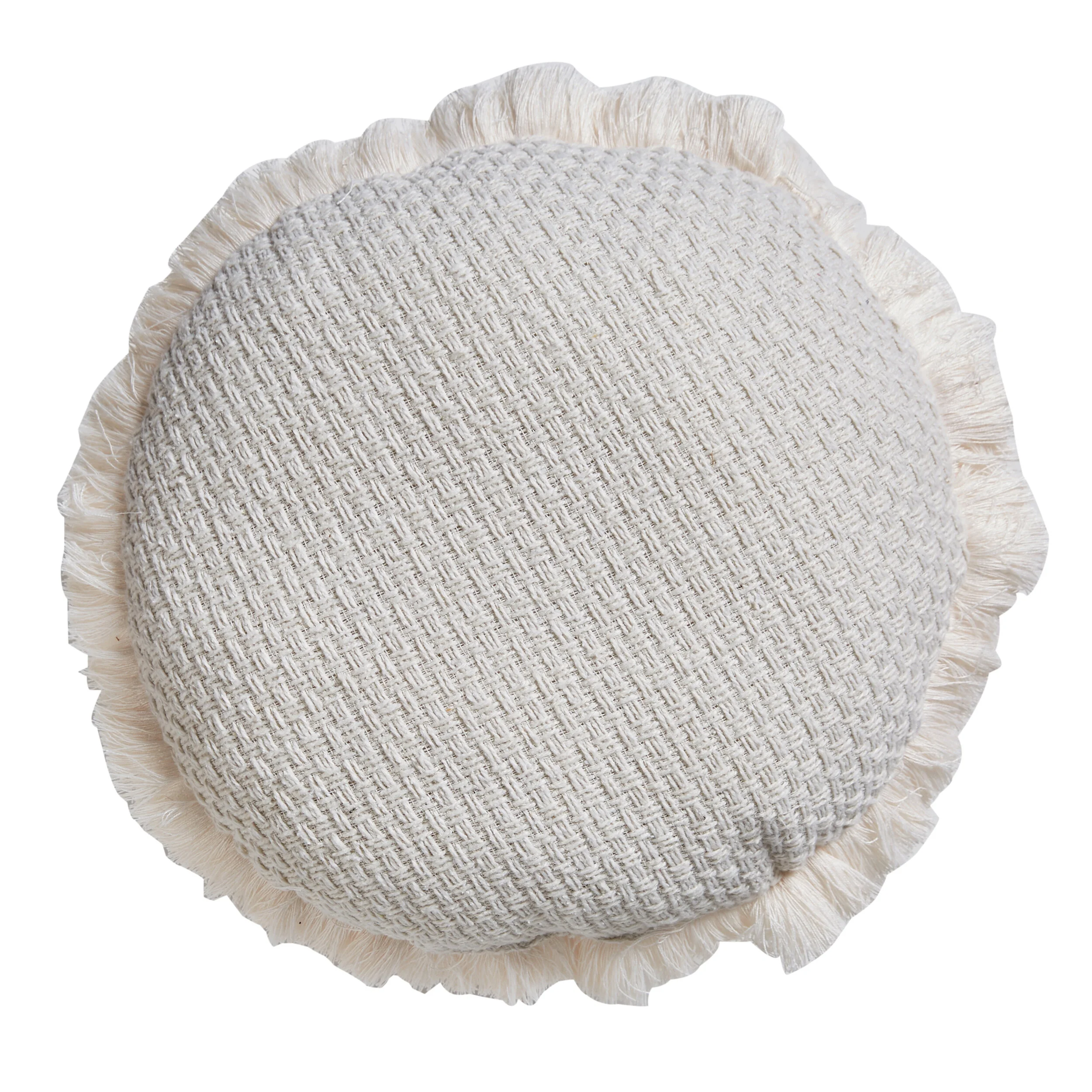 WHITE ROUND - FRINGE