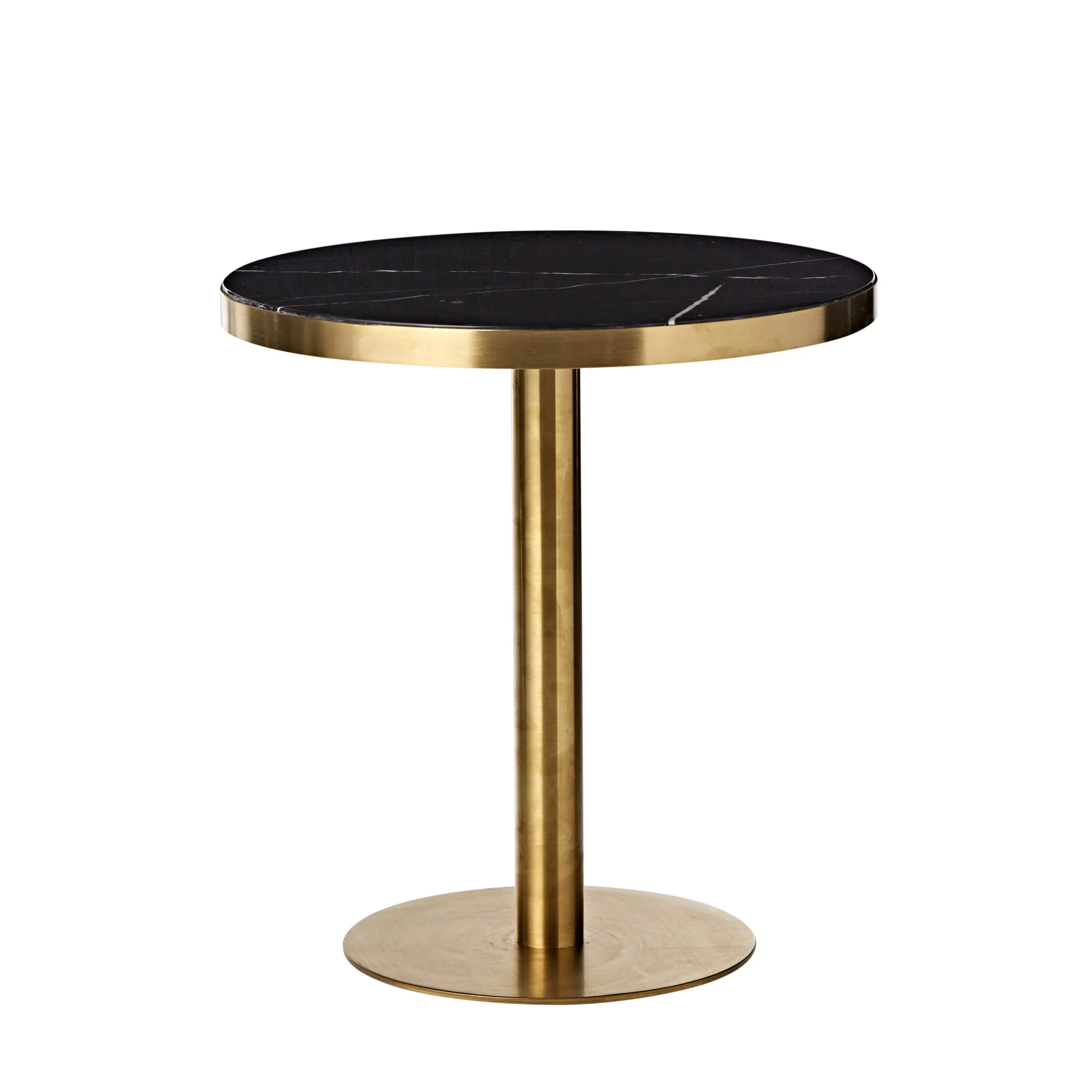 Black marble cafe table