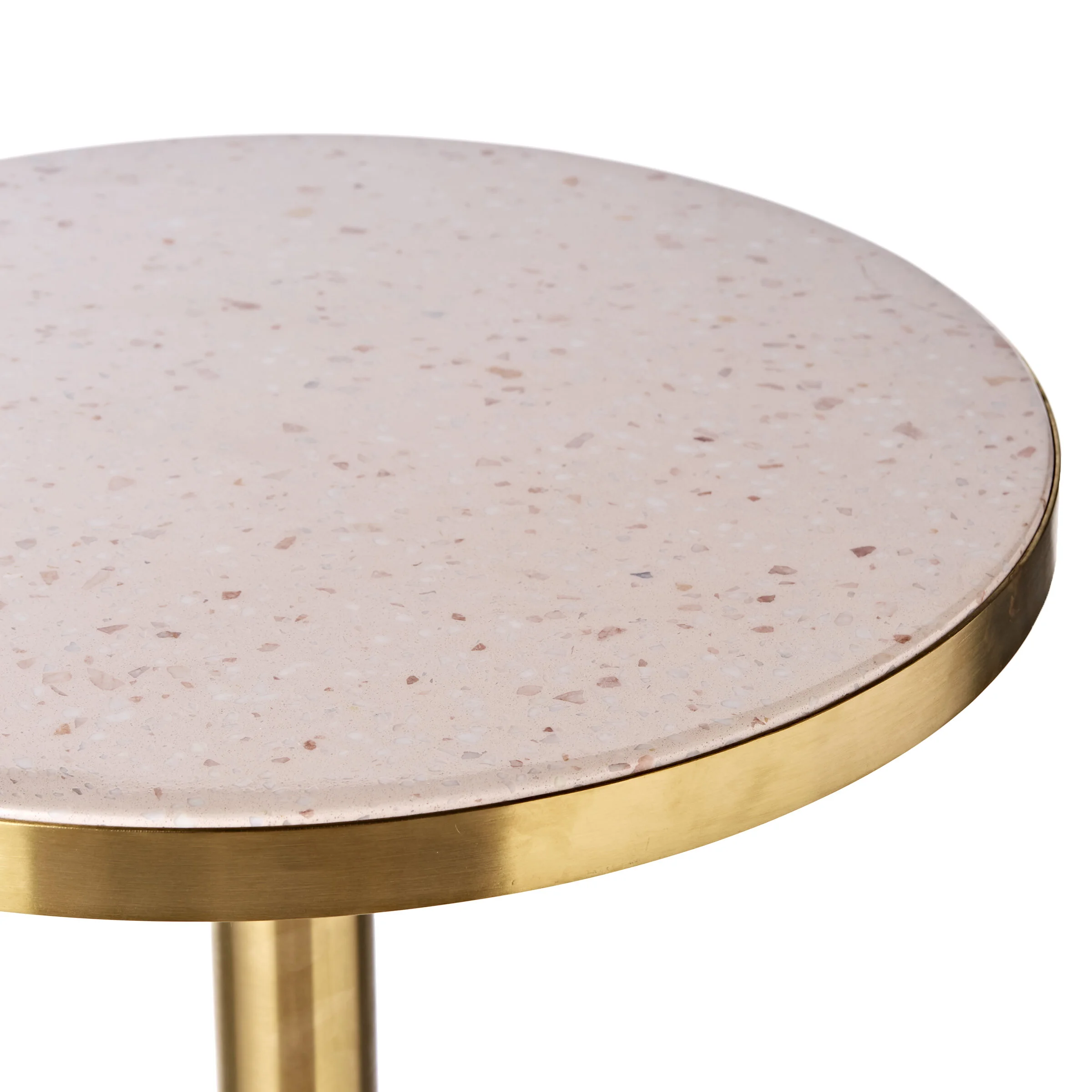 Pink terrazzo marble hire