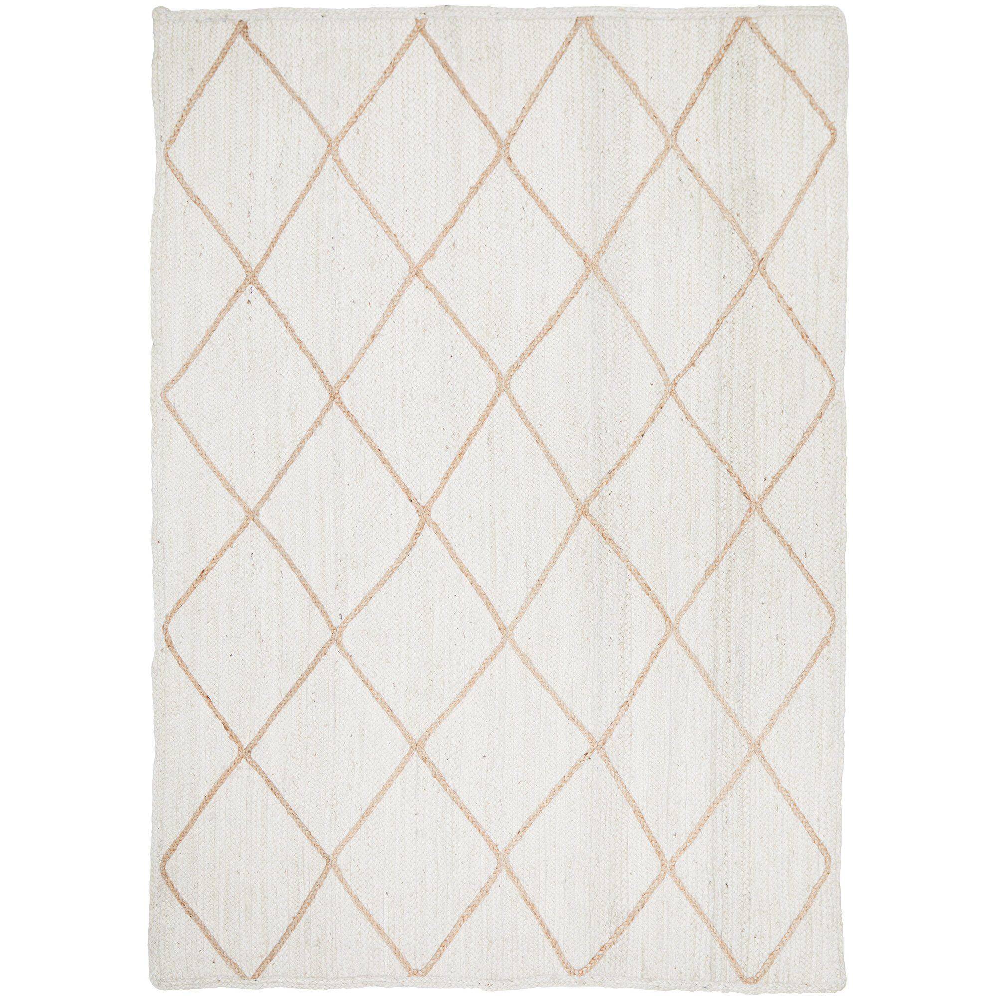 GEOMETRIC JUTE HANDWOVEN RUG