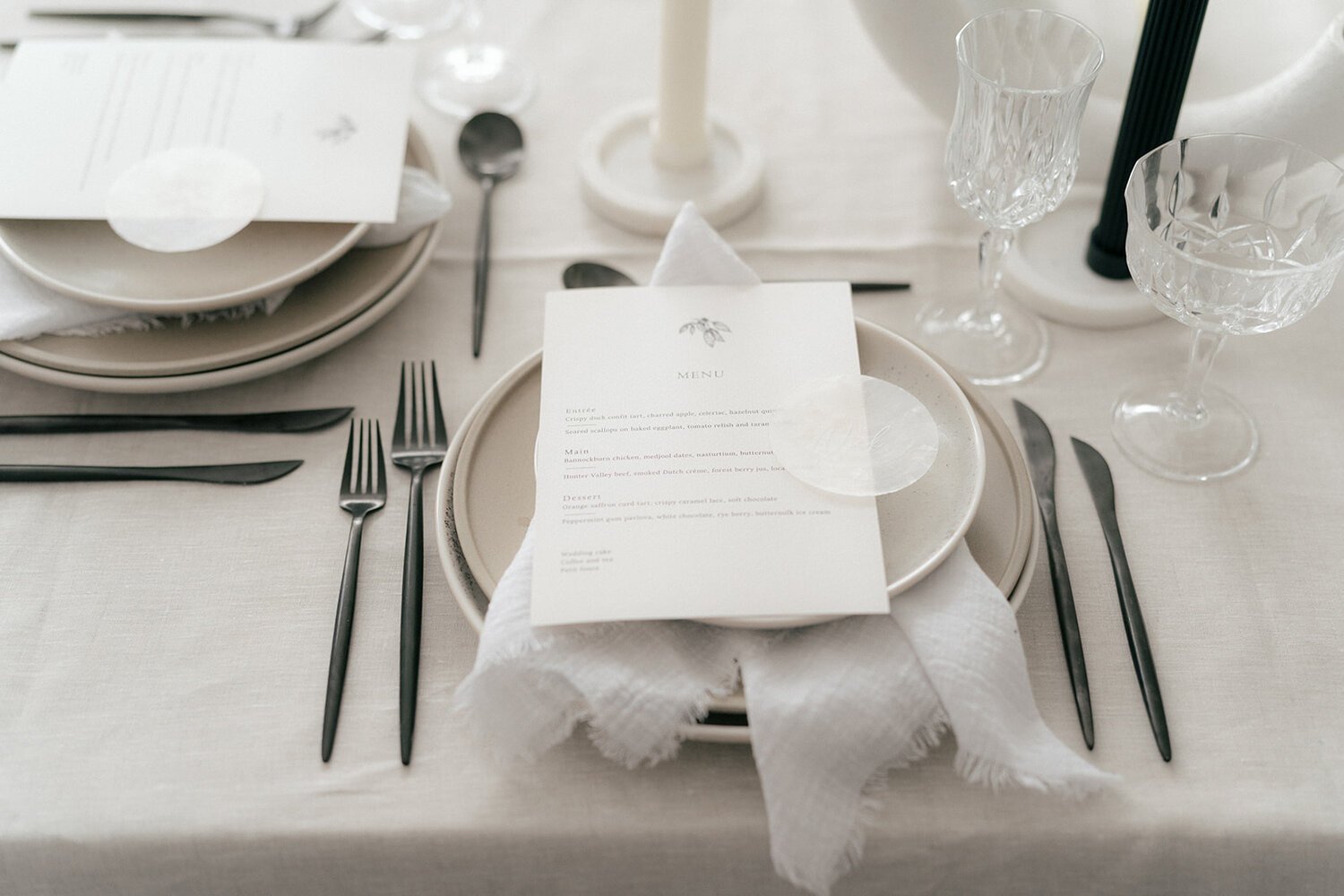 Oatmeal linen hire