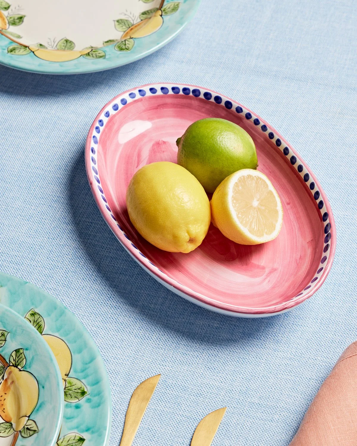 Serving Platter hand painted hire