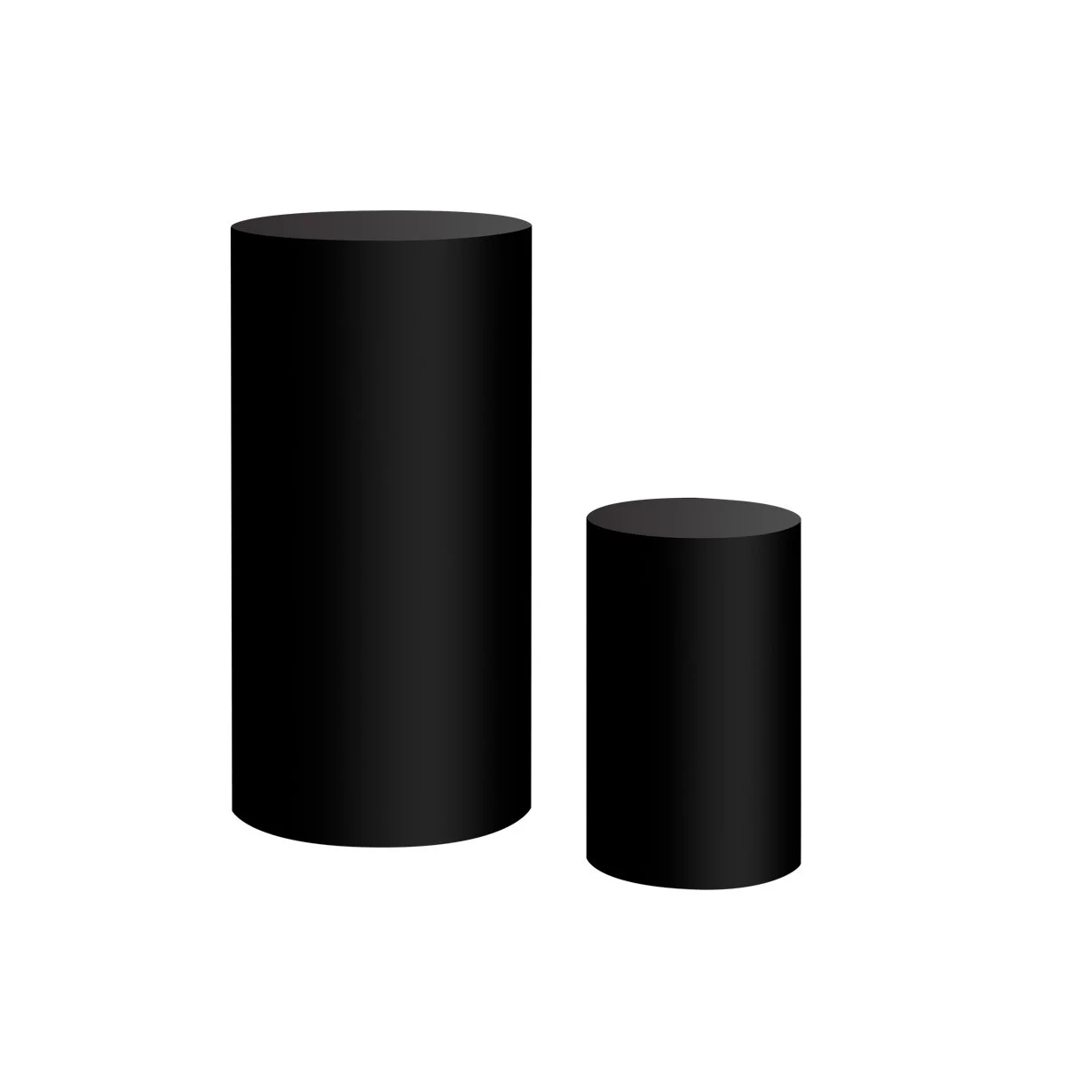 Round plinths - Black