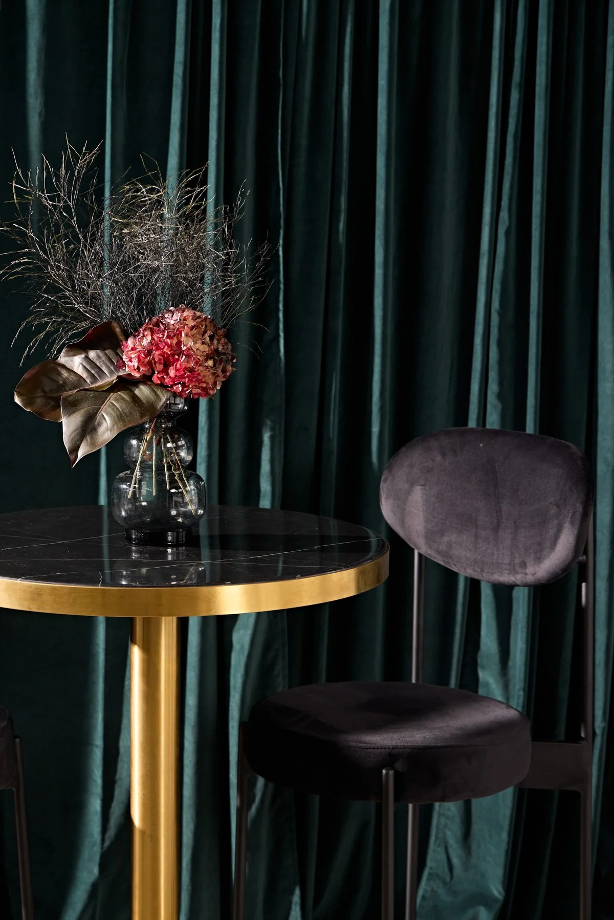 Emerald Green draping hire