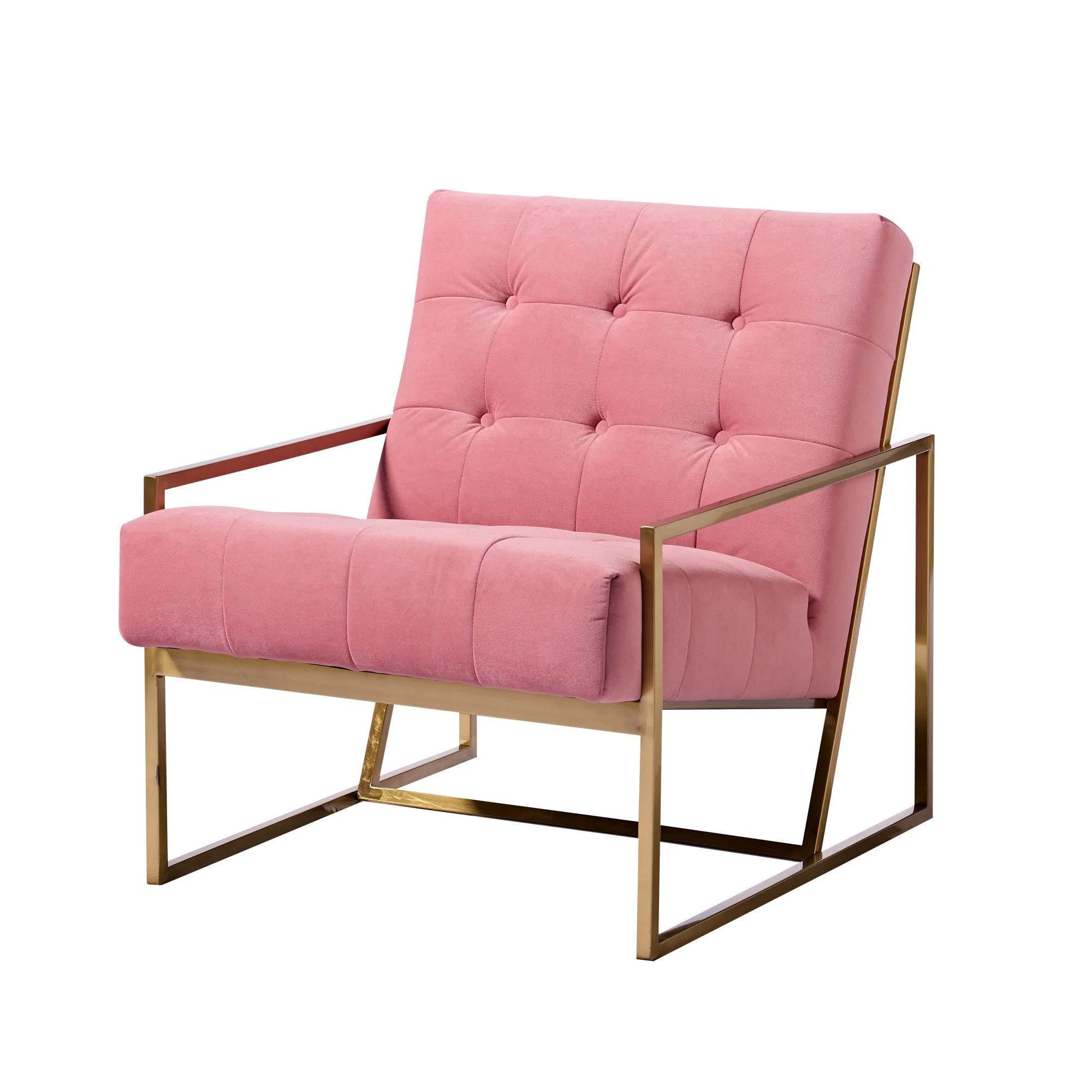 VELVET ARMCHAIR - WATERMELON