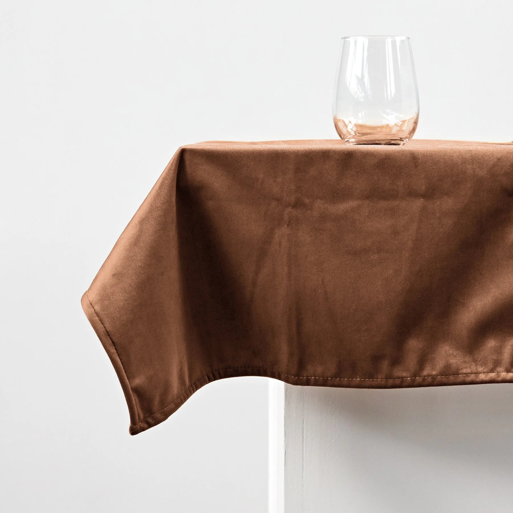 Chocolate Tablecloth for hire