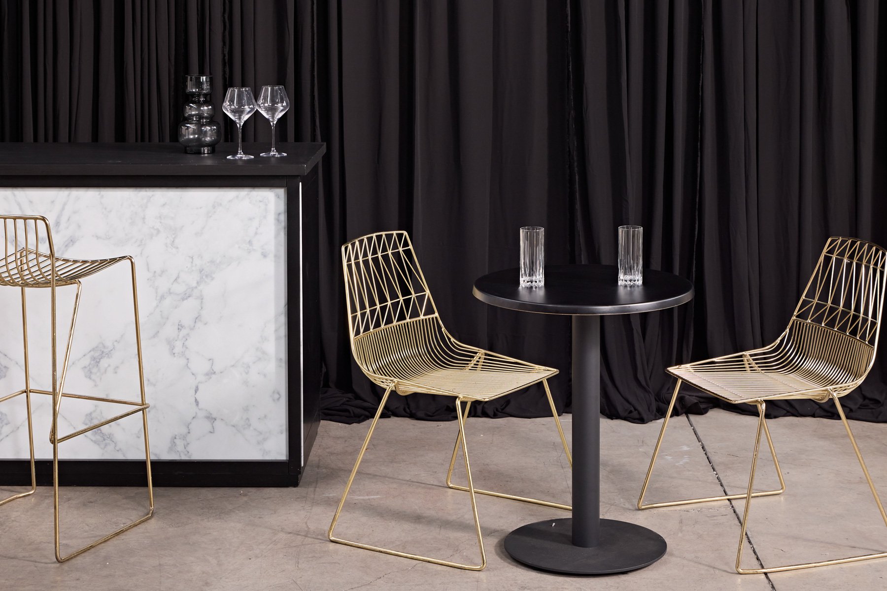 Black Cafe table