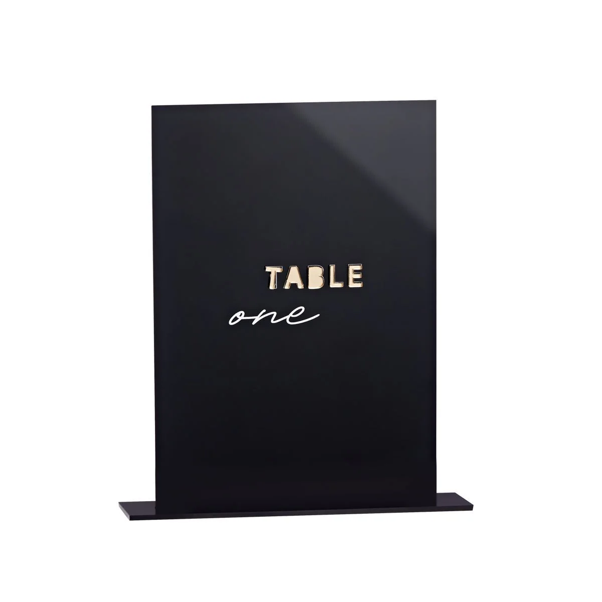 BLACK TABLE NUMBERS