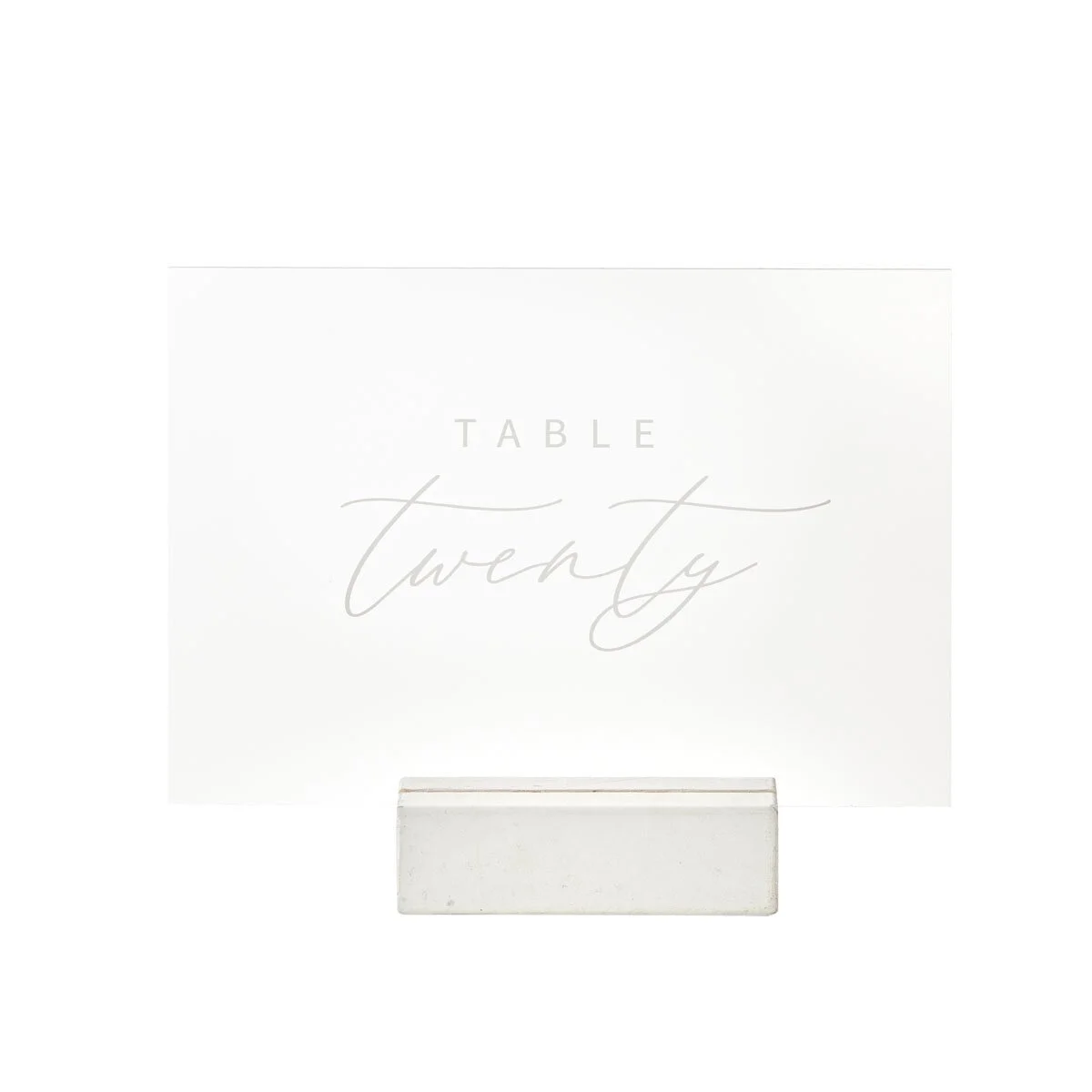 LANDSCAPE TABLE NUMBERS