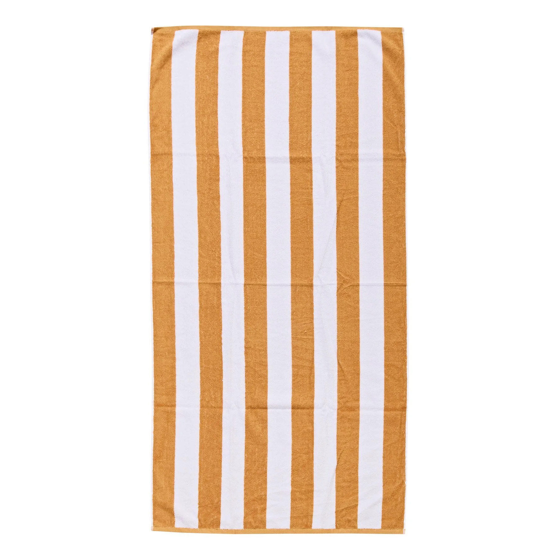 beach towel mustard stripe